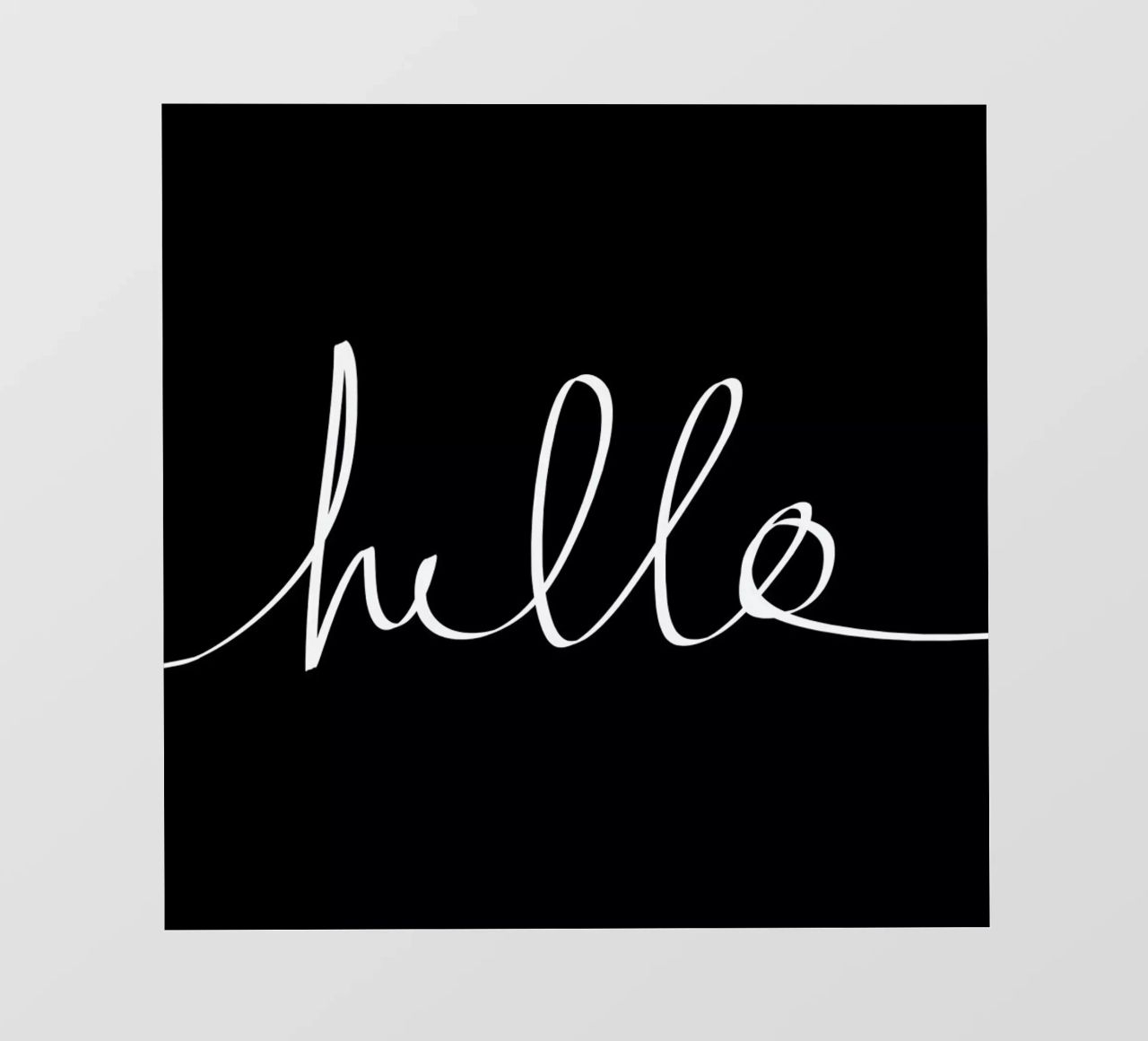 Hello pellicola backlit da Leah Flores
