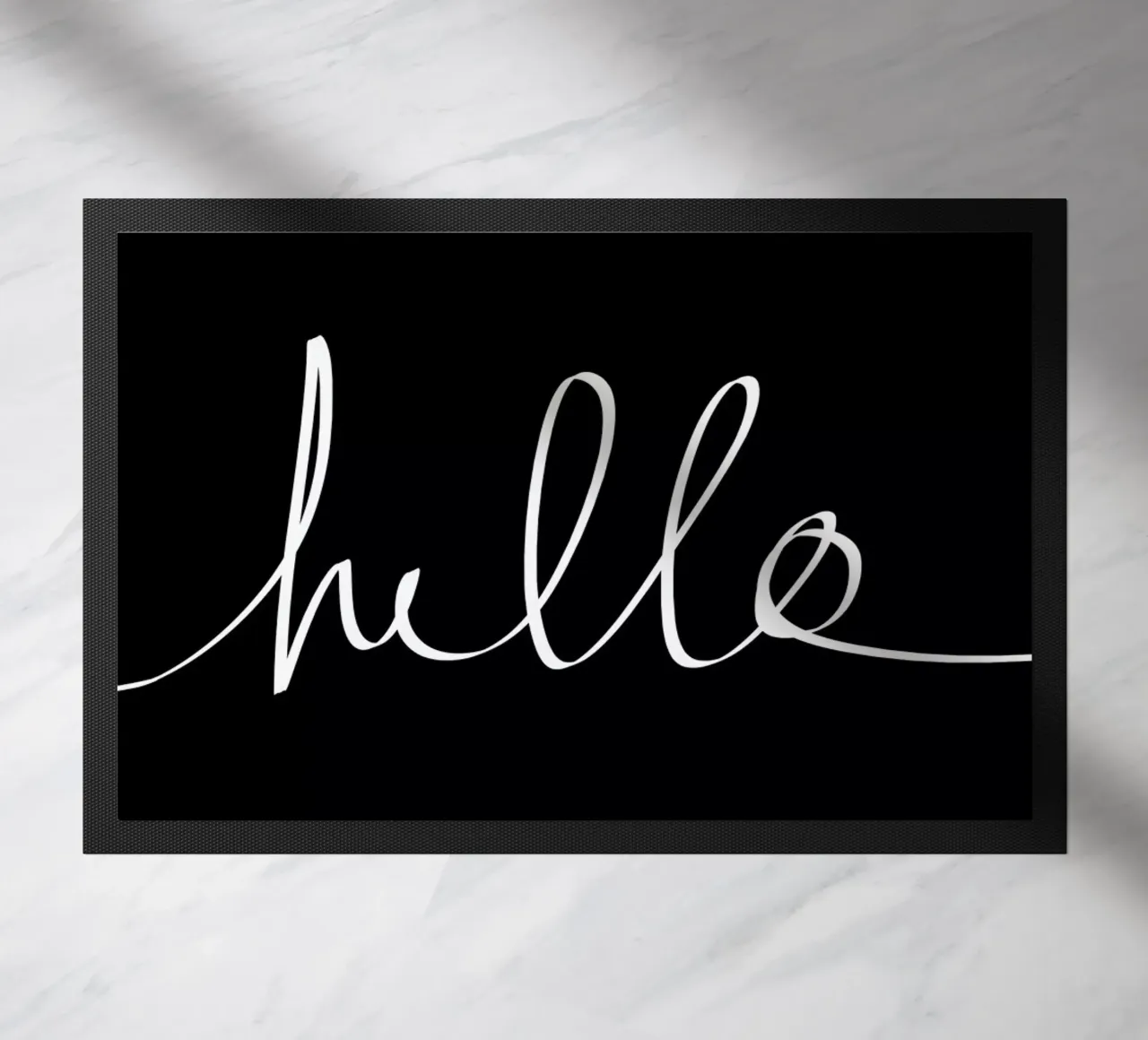 Hello felpudo de Leah Flores