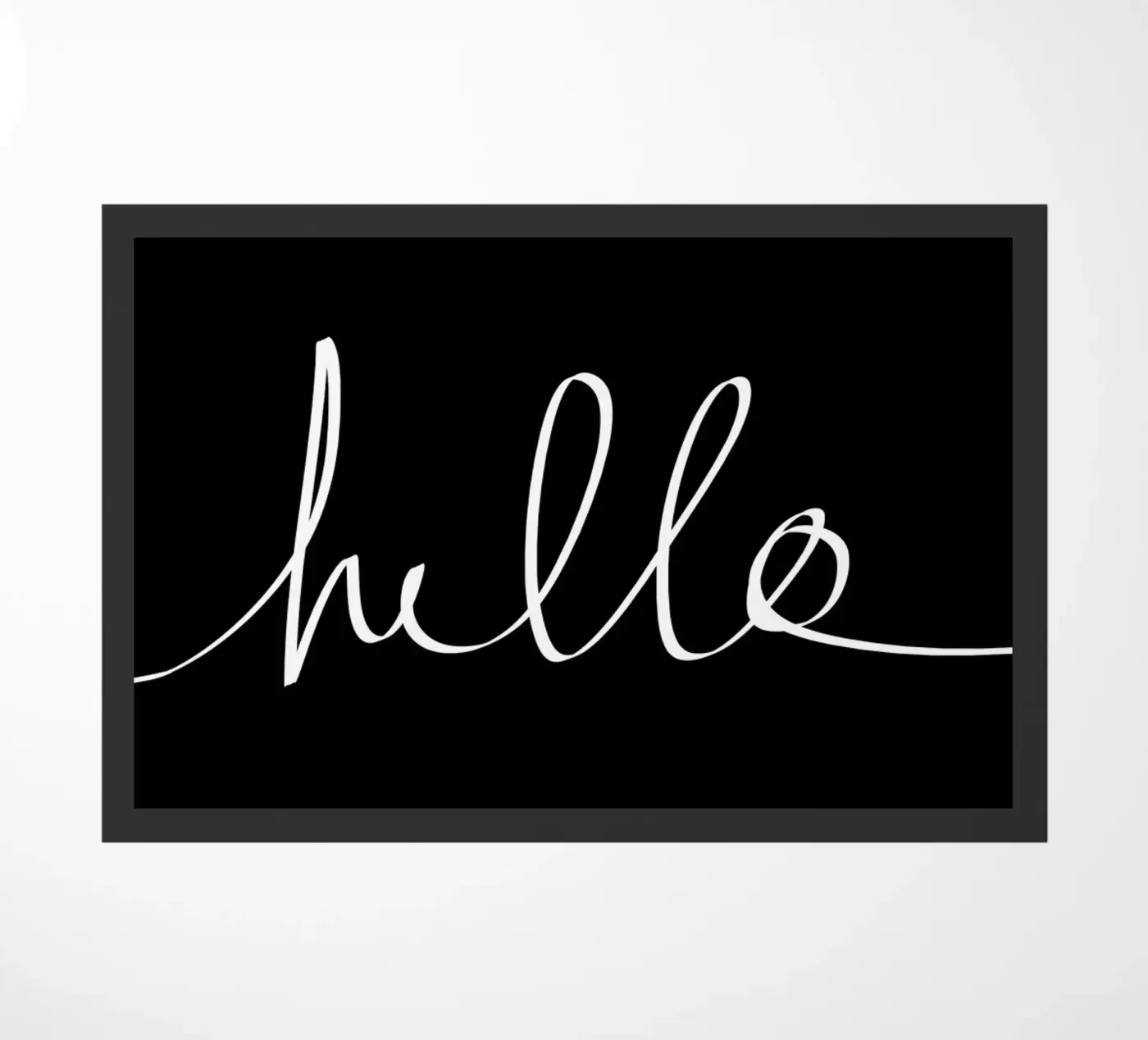 Hello deurmat van Leah Flores