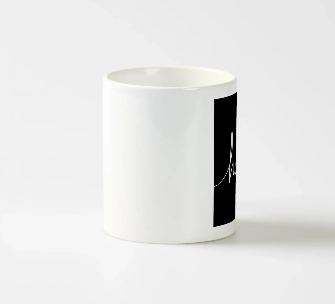 Hello ceramic mug by Leah Flores