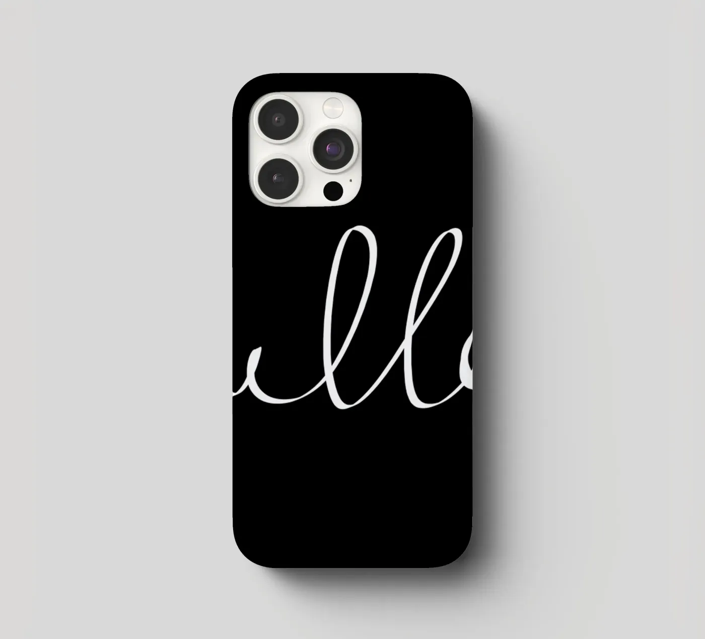 Hello iphone case by Leah Flores