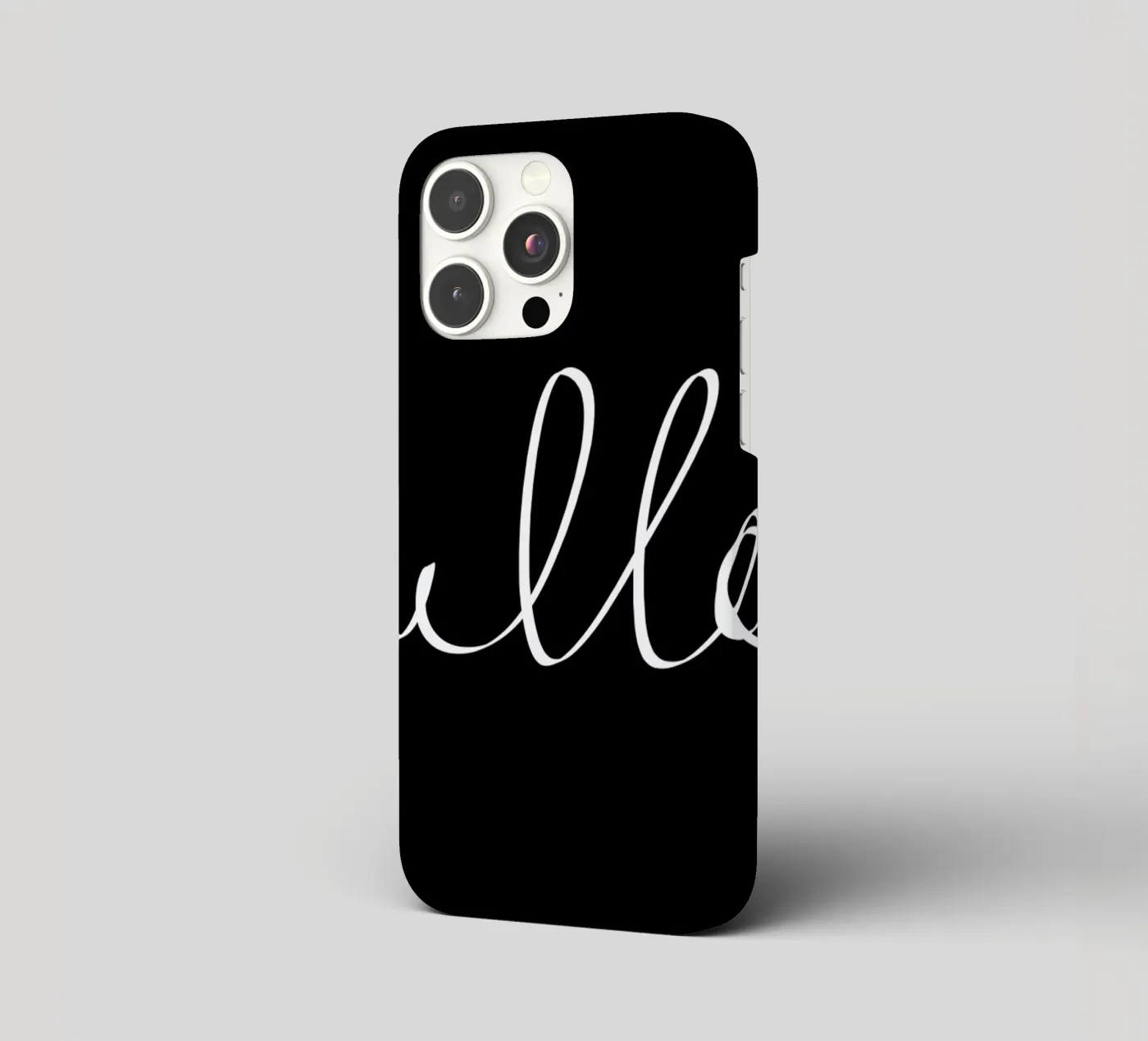 Hello iphone case by Leah Flores