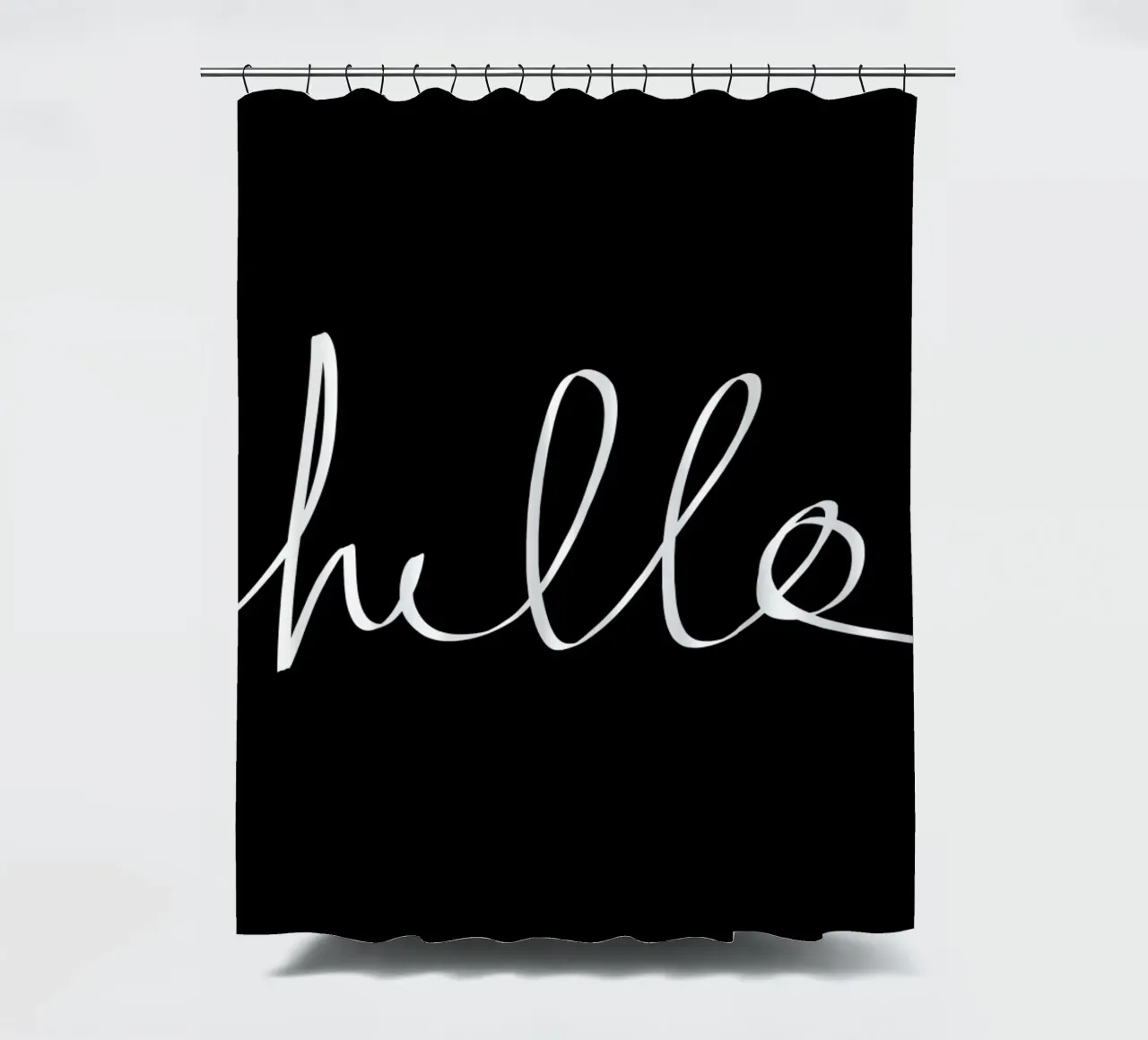 Hello Duschvorhang von Leah Flores