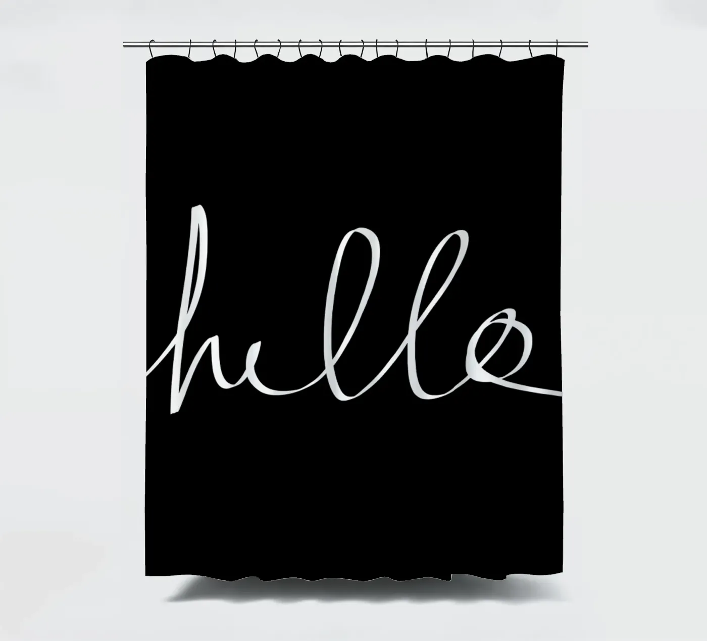 Hello douchegordijn van Leah Flores