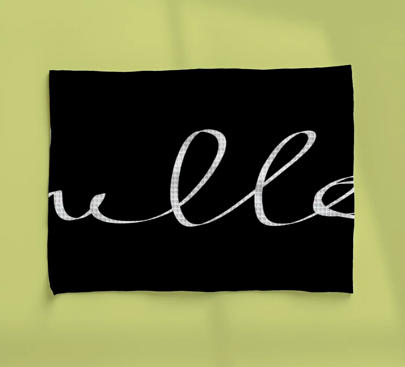 Hello Geschirrtuch von Leah Flores