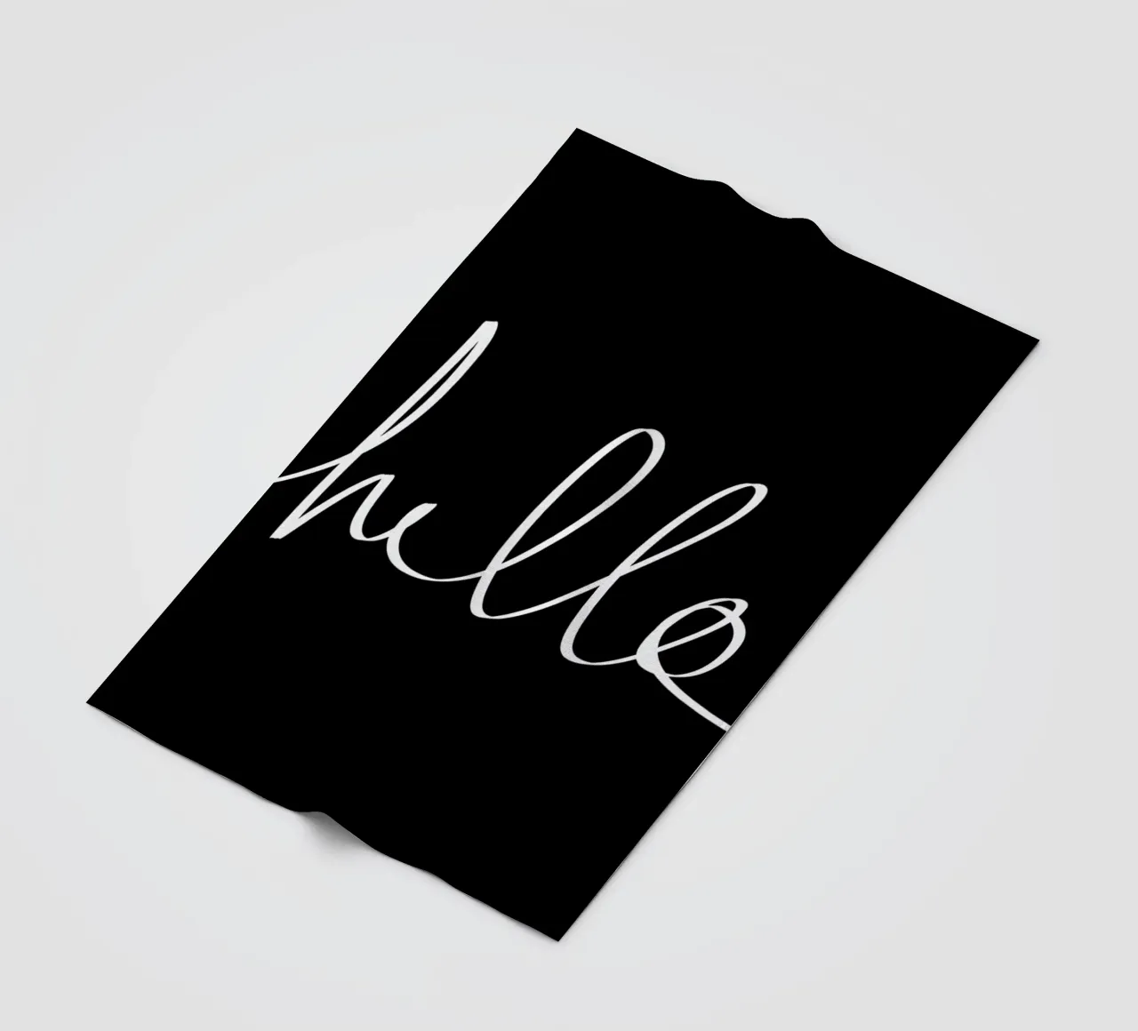 Hello coperta in pile da Leah Flores
