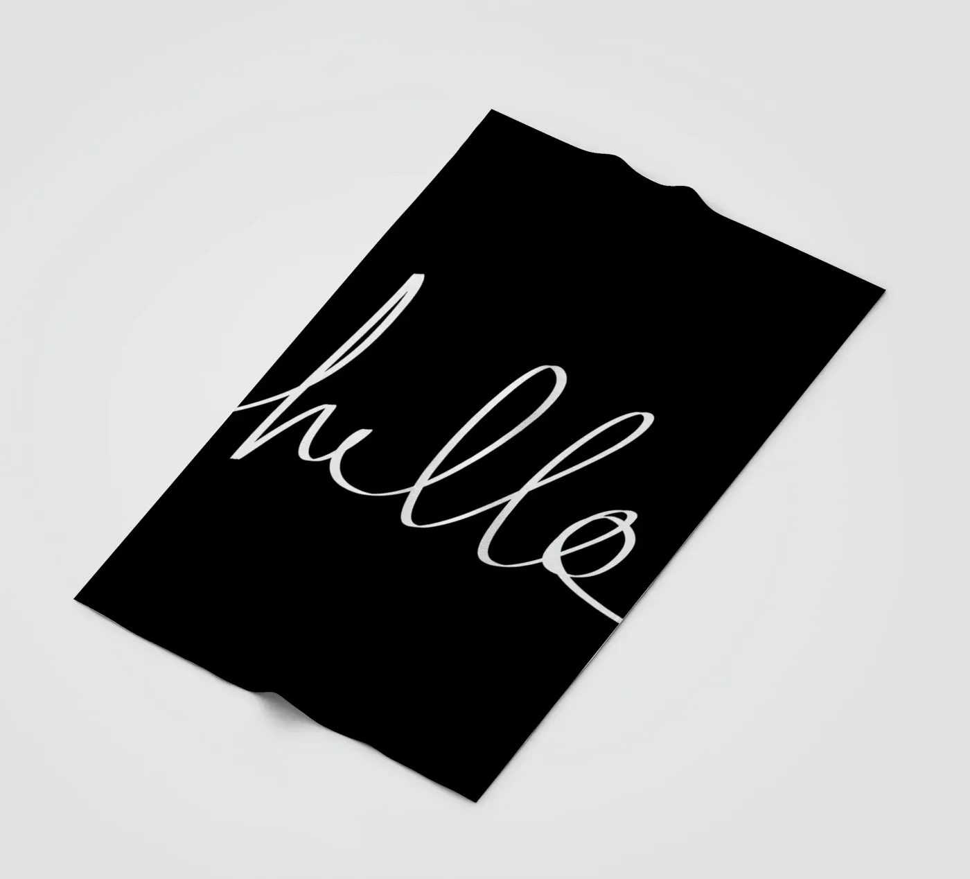 Hello coperta in pile da Leah Flores