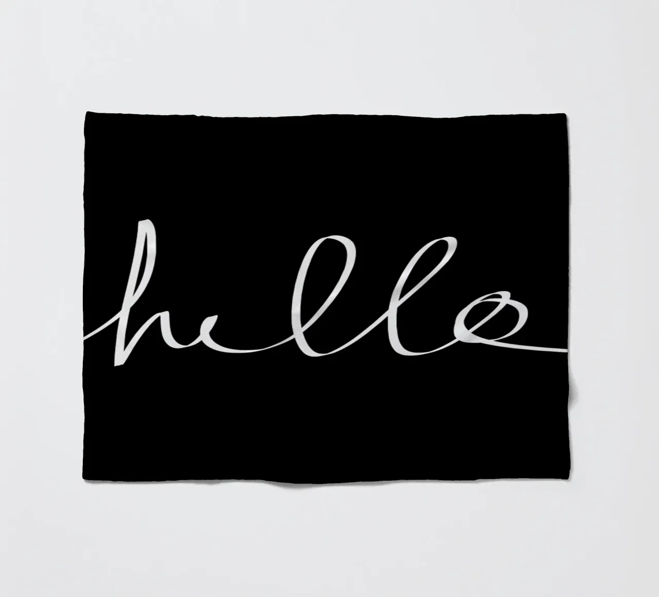Hello coperta in pile da Leah Flores