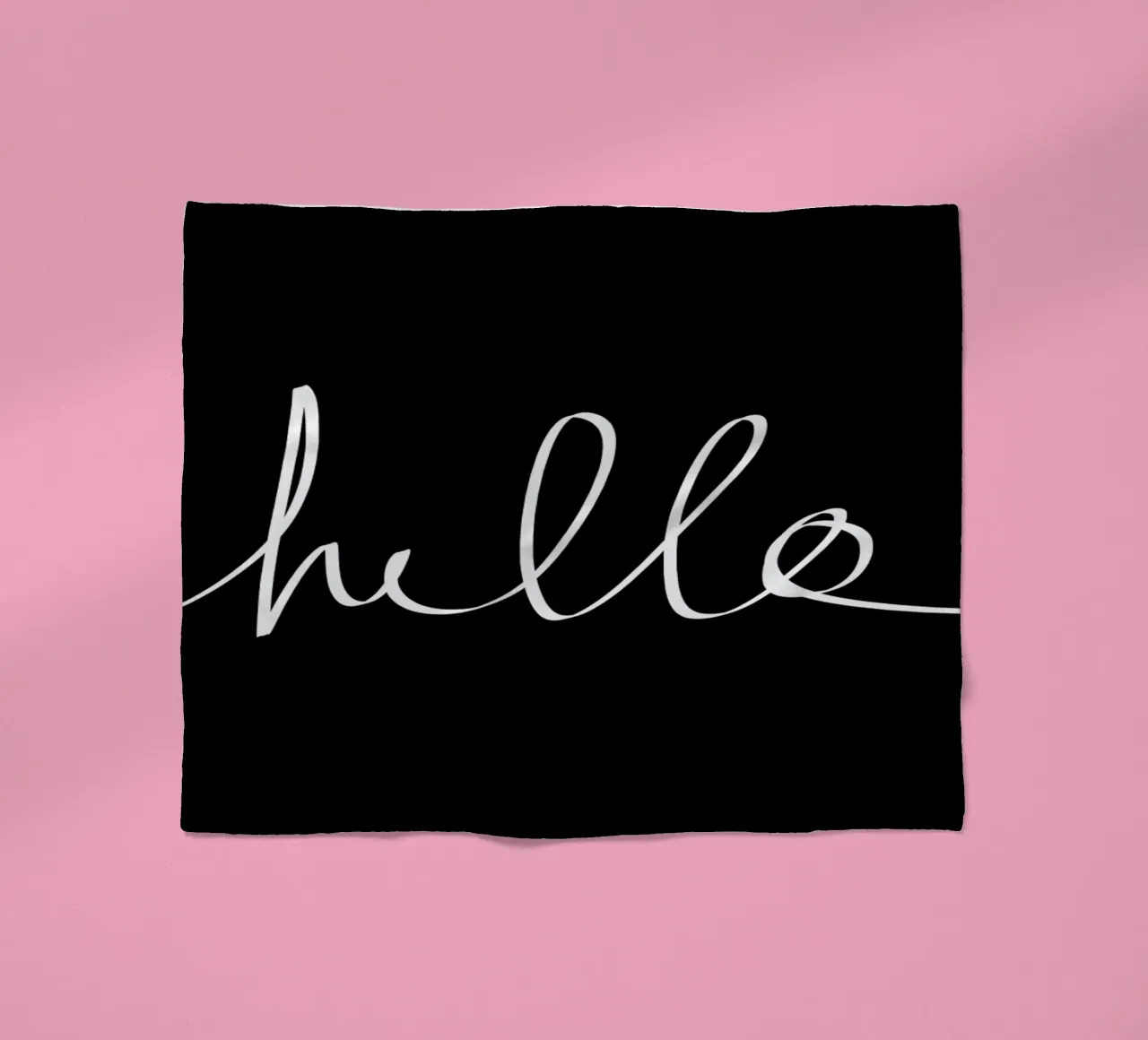 Hello coperta in pile da Leah Flores