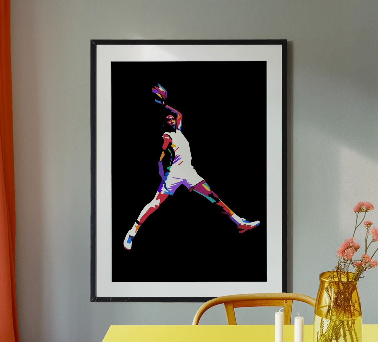 Slam Dunk Pop Art poster by Adriano