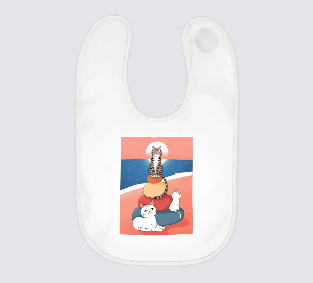 Compagni di tramonto tranquilli bavaglino da Timeless Huse