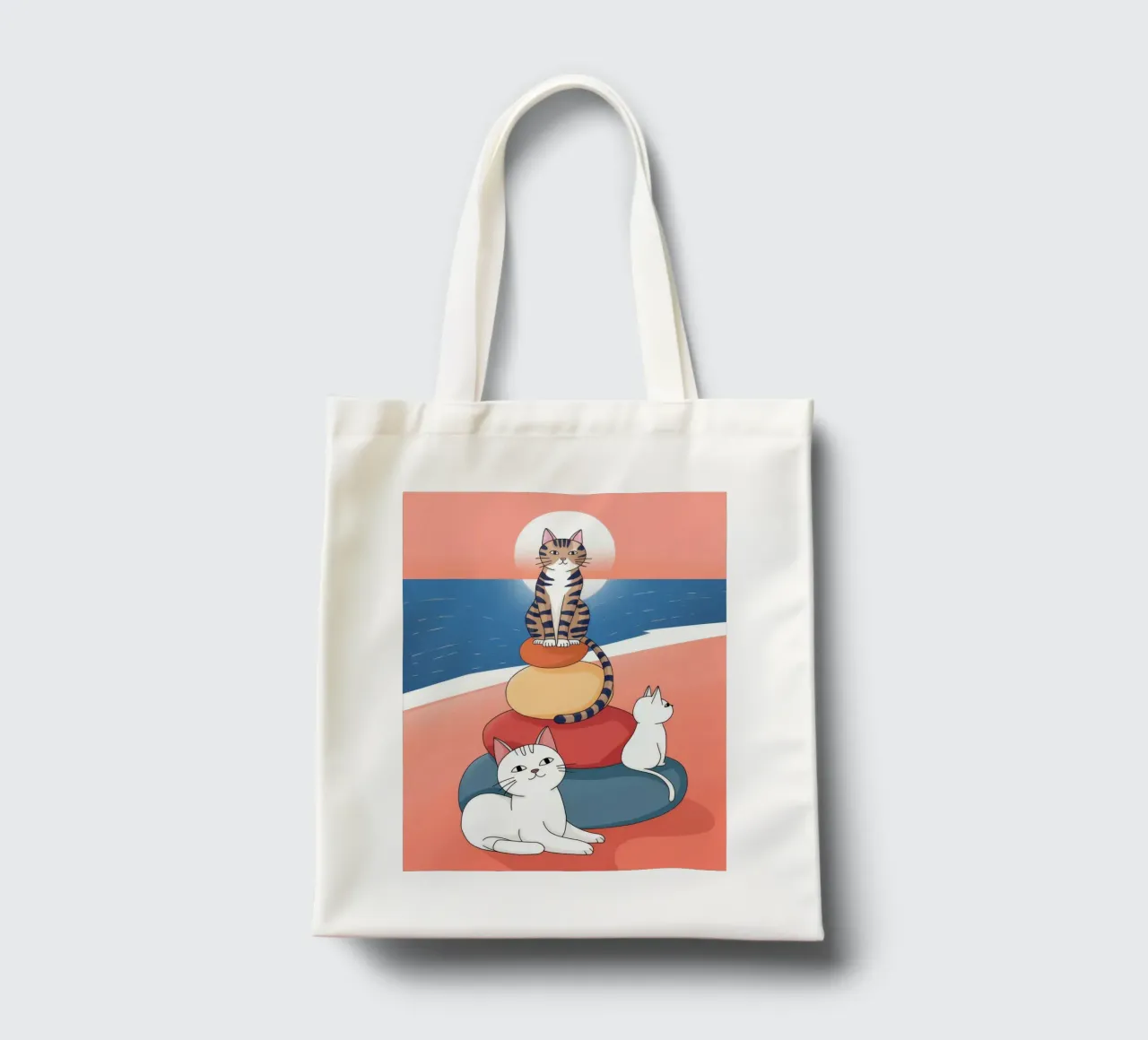 Compagni di tramonto tranquilli borsa in juta da Timeless Huse