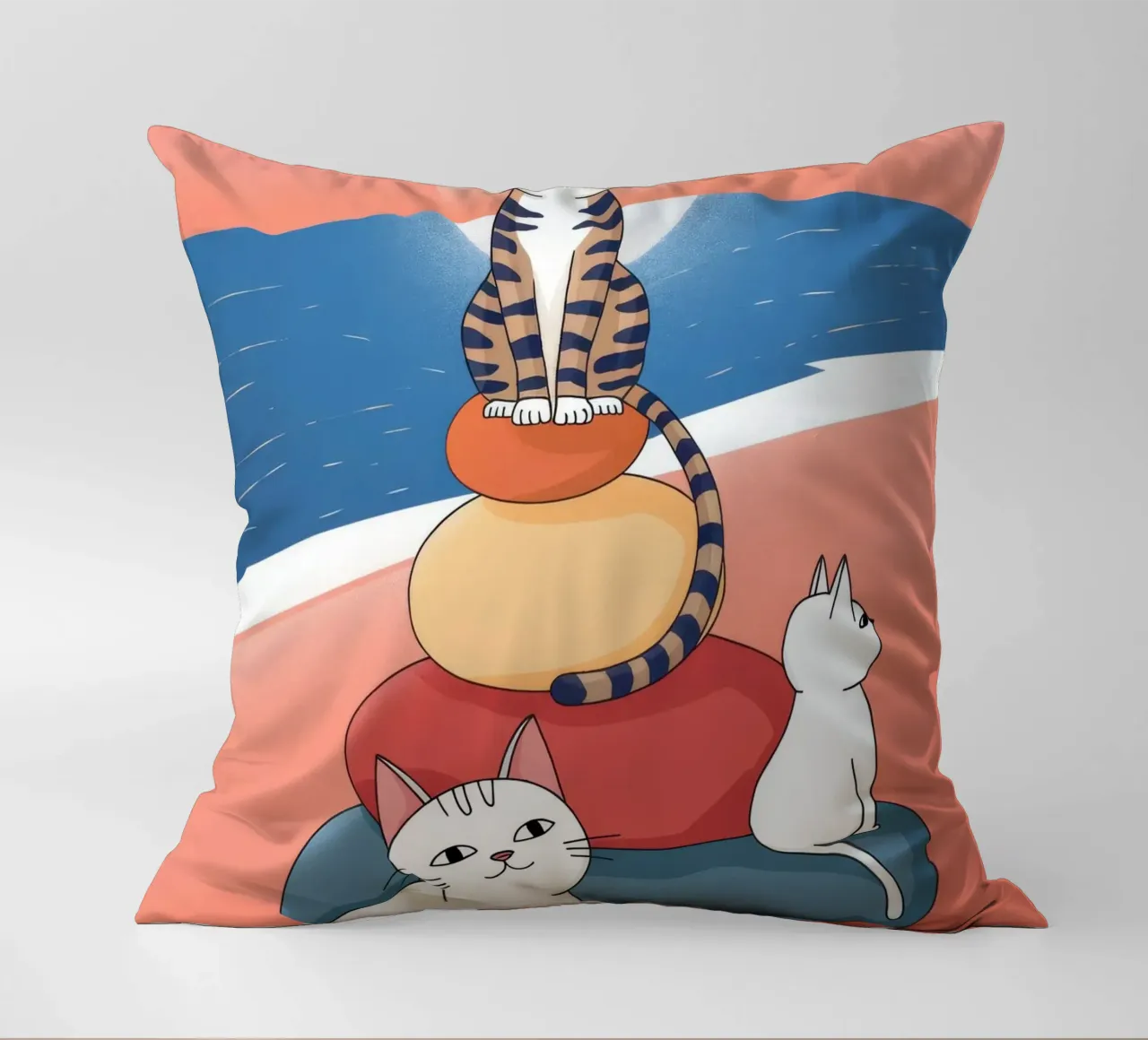 Compagni di tramonto tranquilli cuscino da Timeless Huse