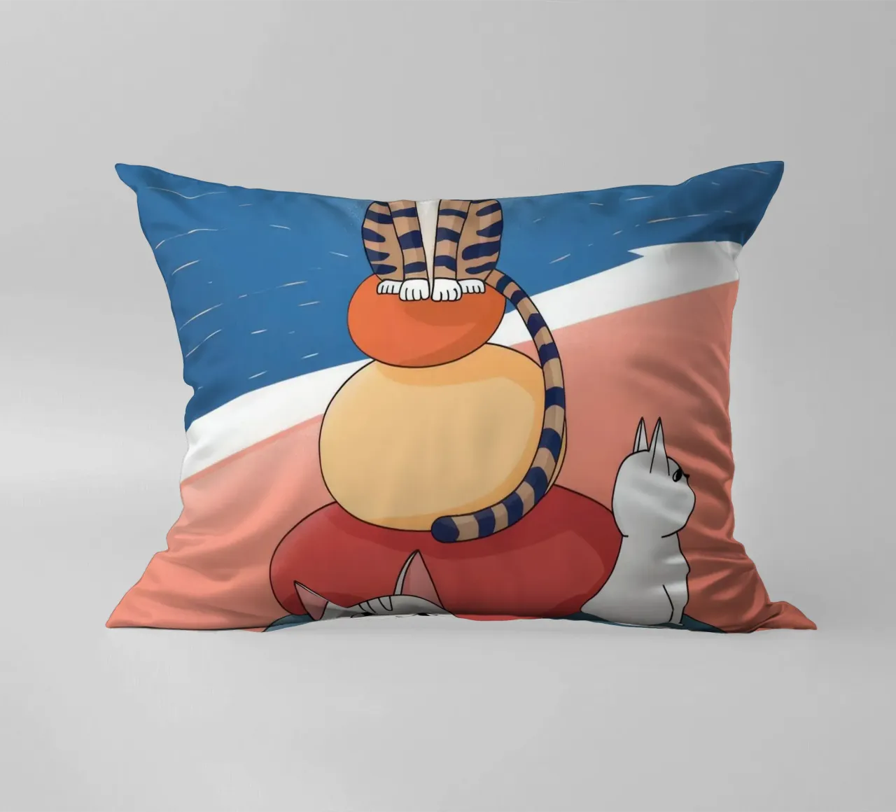 Compagni di tramonto tranquilli cuscino da Timeless Huse