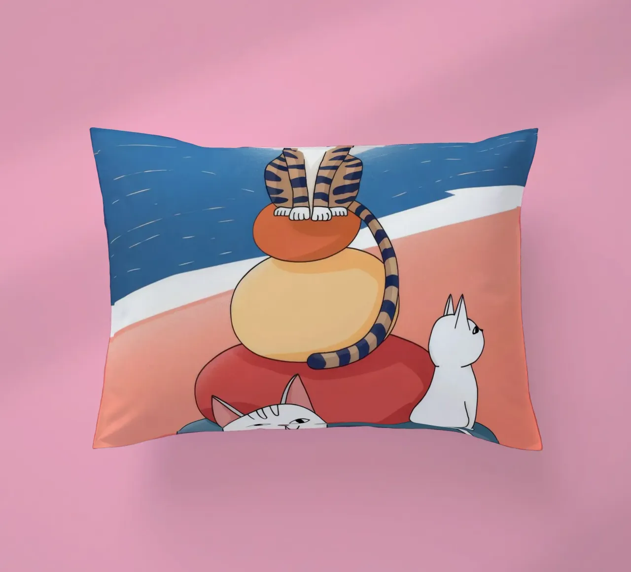 Compagni di tramonto tranquilli cuscino da Timeless Huse