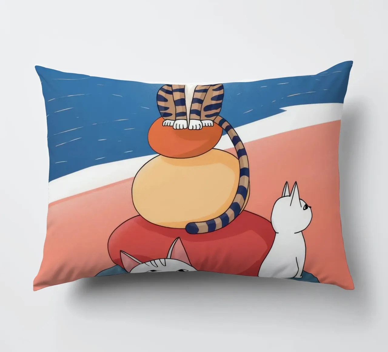 Compagni di tramonto tranquilli cuscino da Timeless Huse