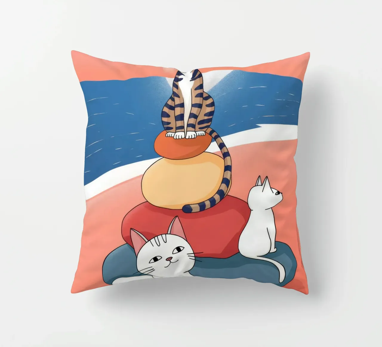 Compagni di tramonto tranquilli cuscino da Timeless Huse