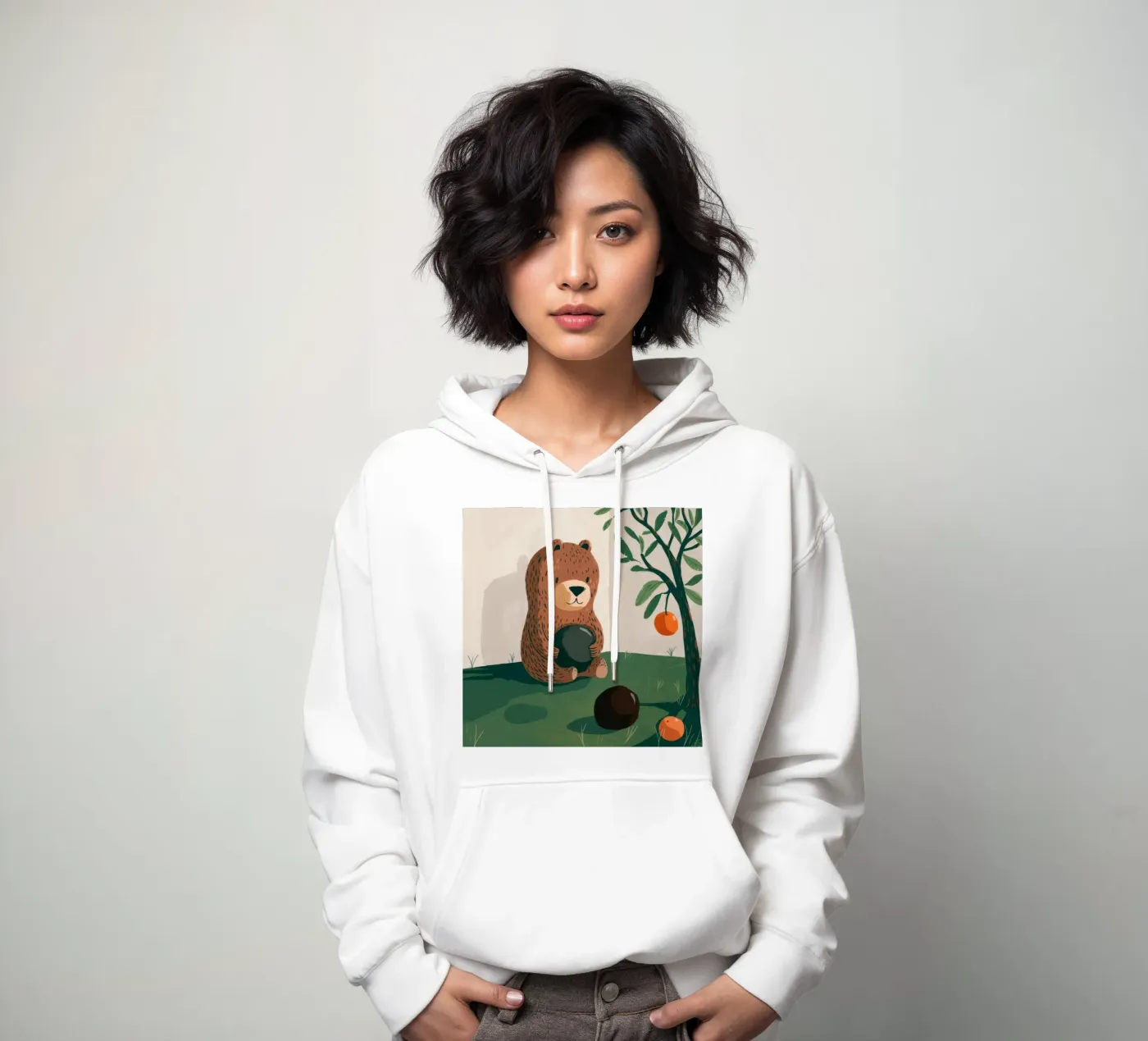 Harvest Bear Delight hoodie by Timeless Huse