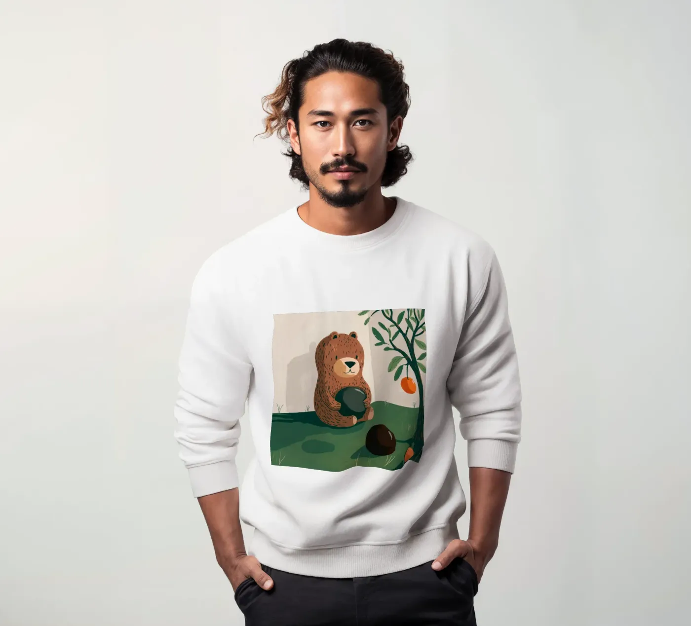 Harvest Bear Delight sweatshirt van Timeless Huse