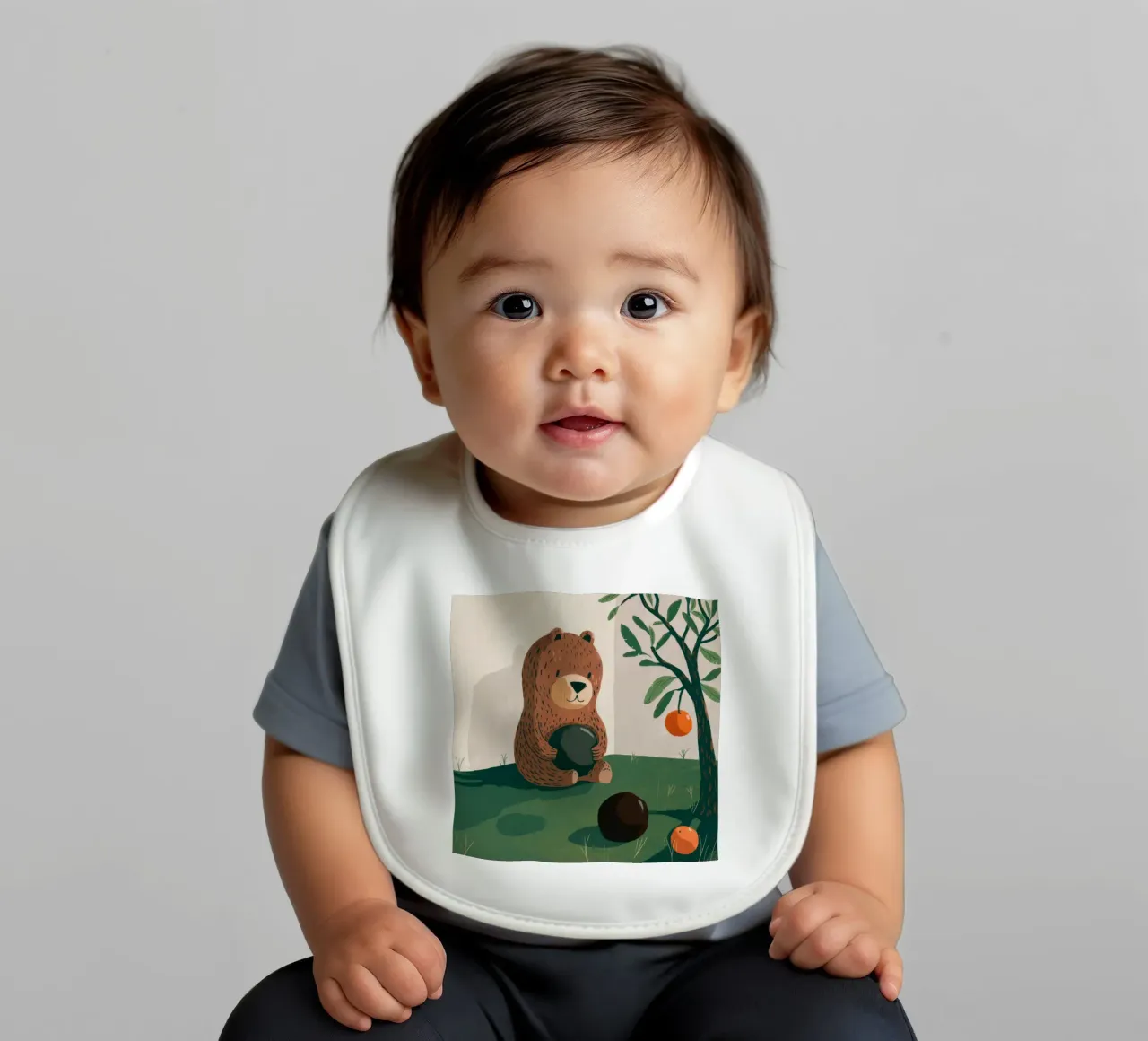 Ernte-Bären-Genuss Babylätzchen von Timeless Huse