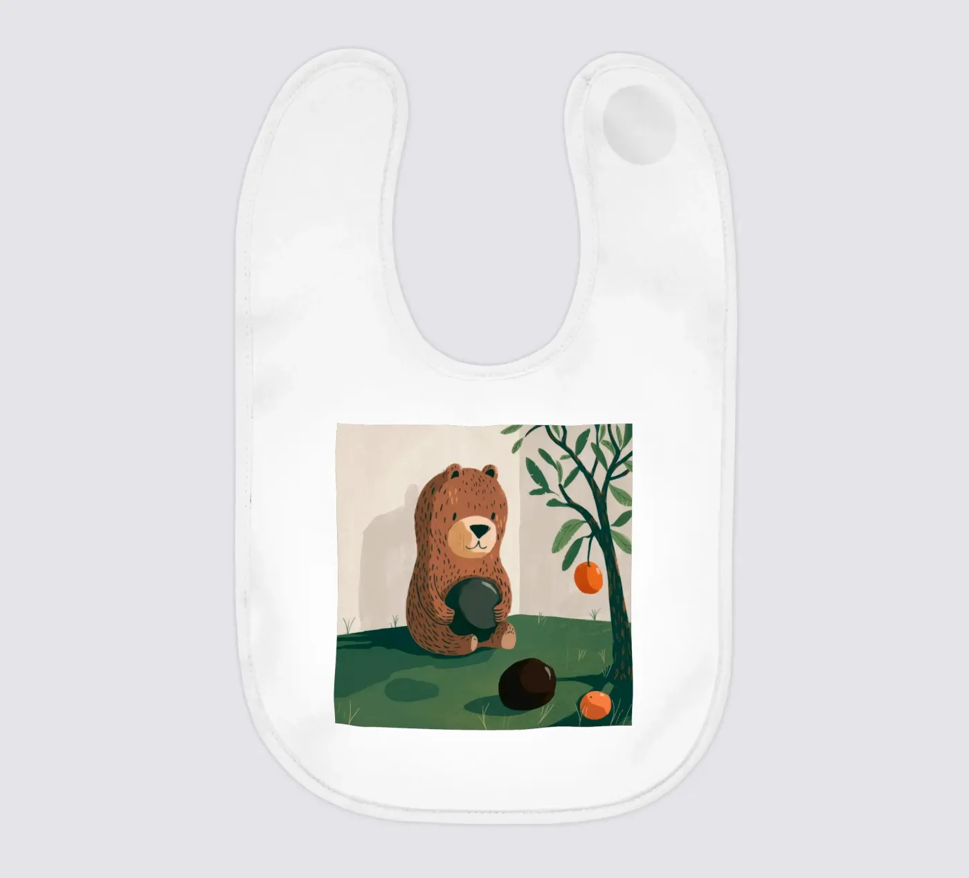 Harvest Bear Delight bavaglino da Timeless Huse