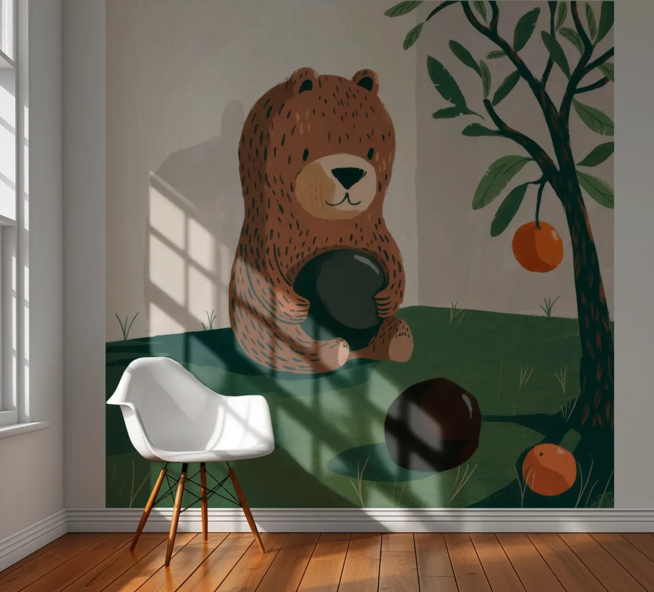 Delizia dell'orso del raccolto carta da parati fotografica da Timeless Huse