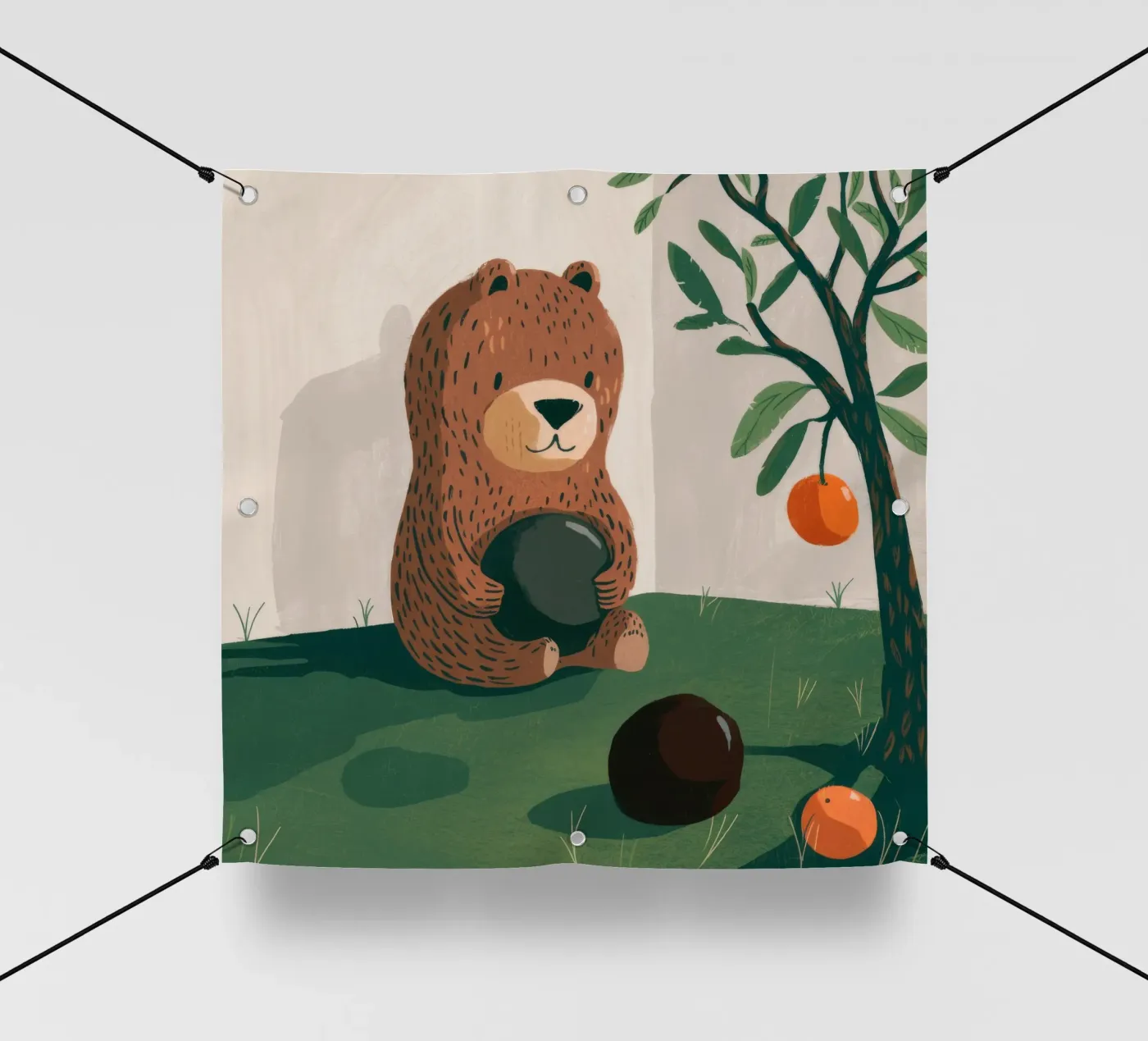 Harvest Bear Delight PVC Plane von Timeless Huse