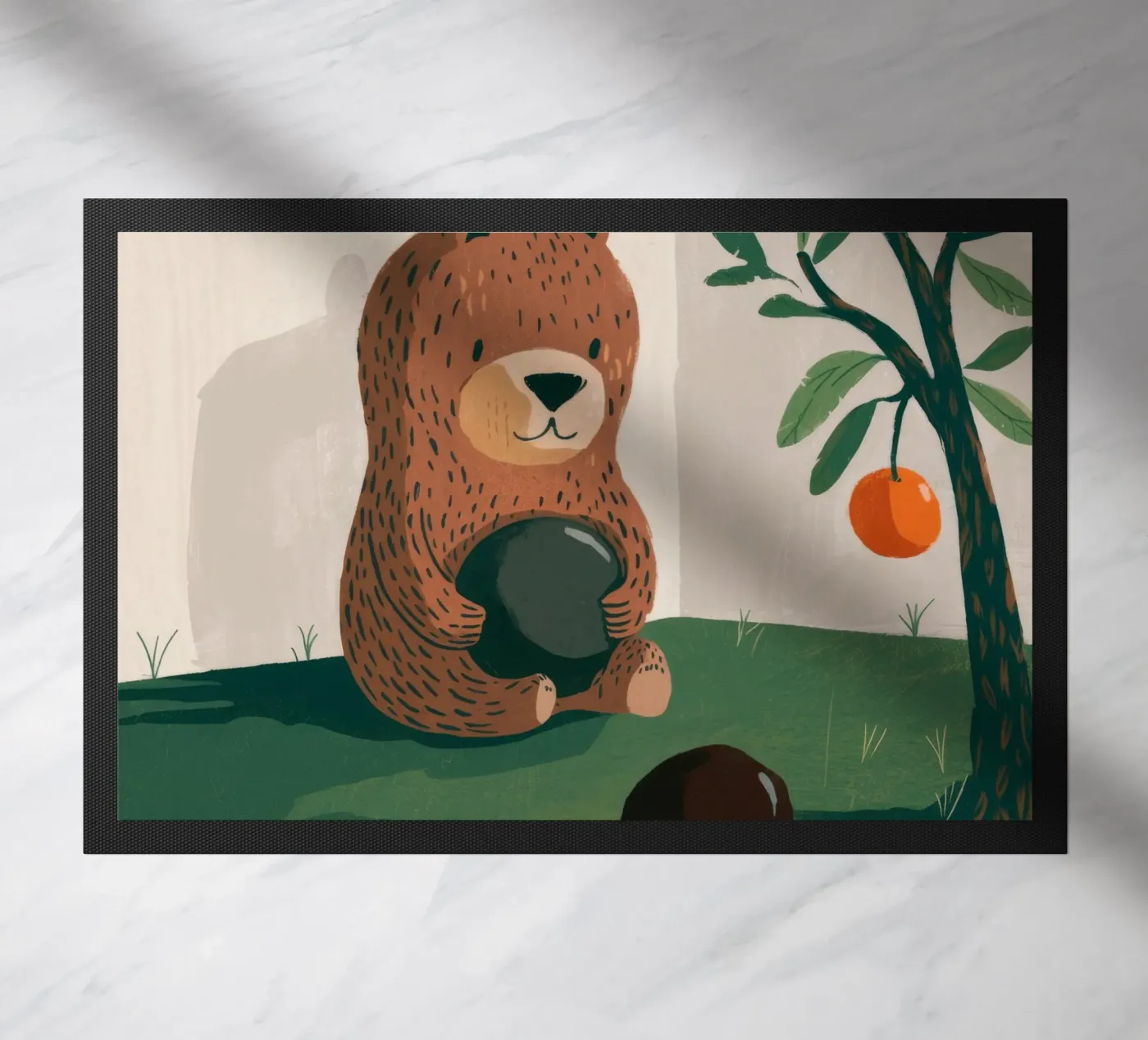 Harvest Bear Delight Fußmatte von Timeless Huse