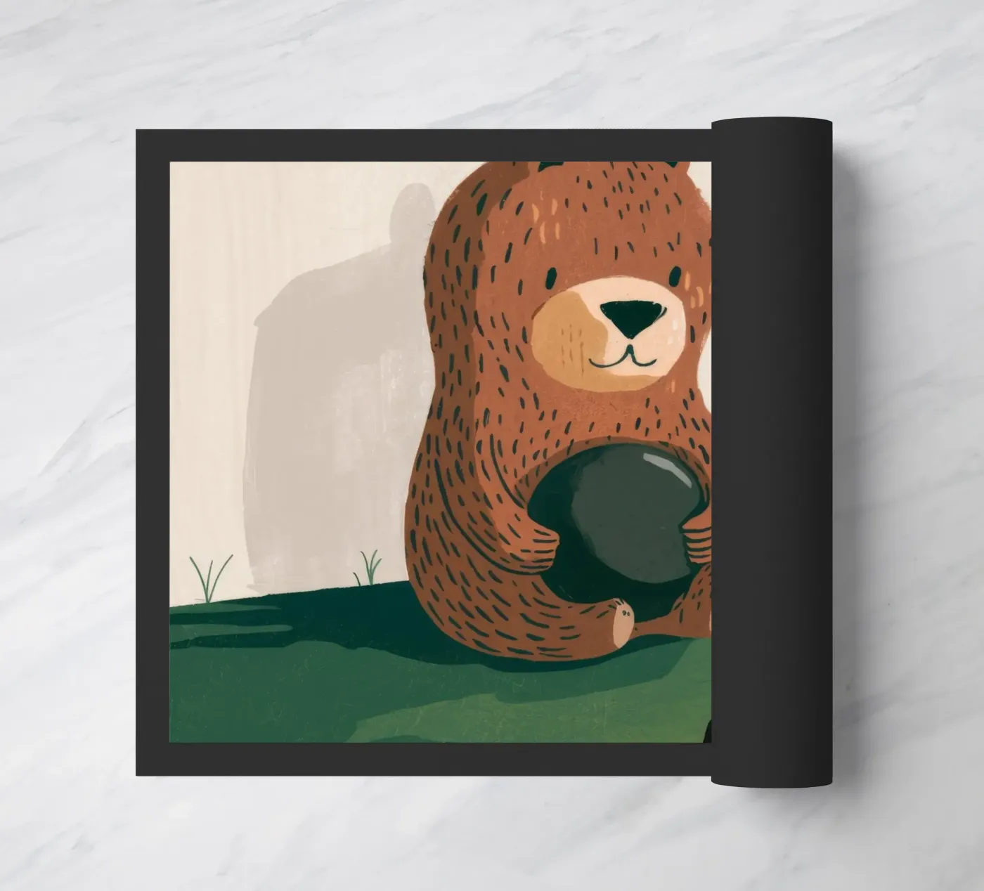 Harvest Bear Delight doormat by Timeless Huse