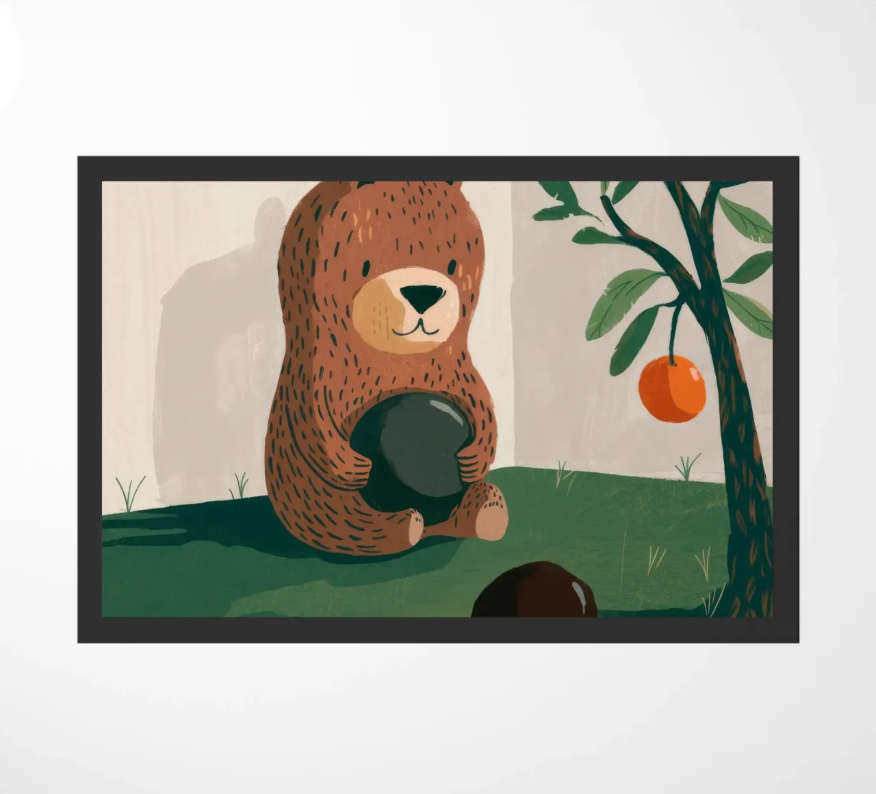 Harvest Bear Delight deurmat van Timeless Huse