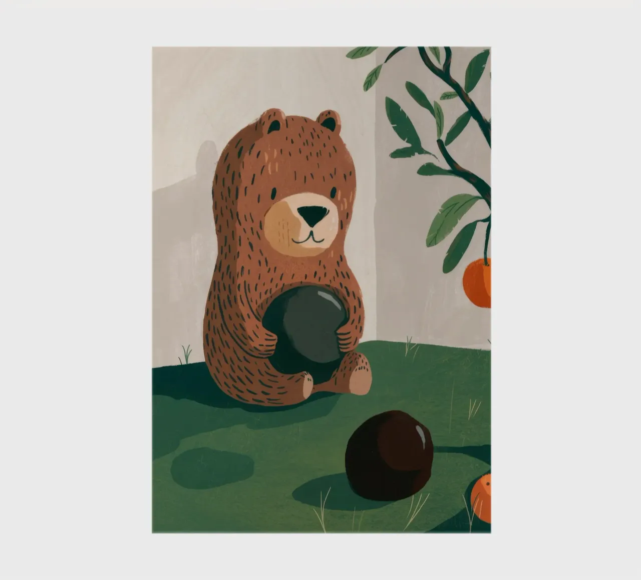 Harvest Bear Delight notebook by Timeless Huse