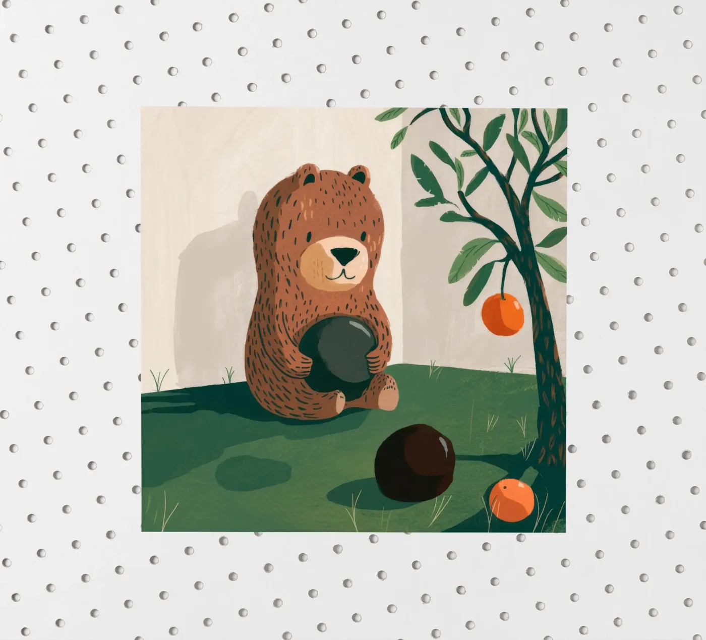 Harvest Bear Delight sticker van Timeless Huse