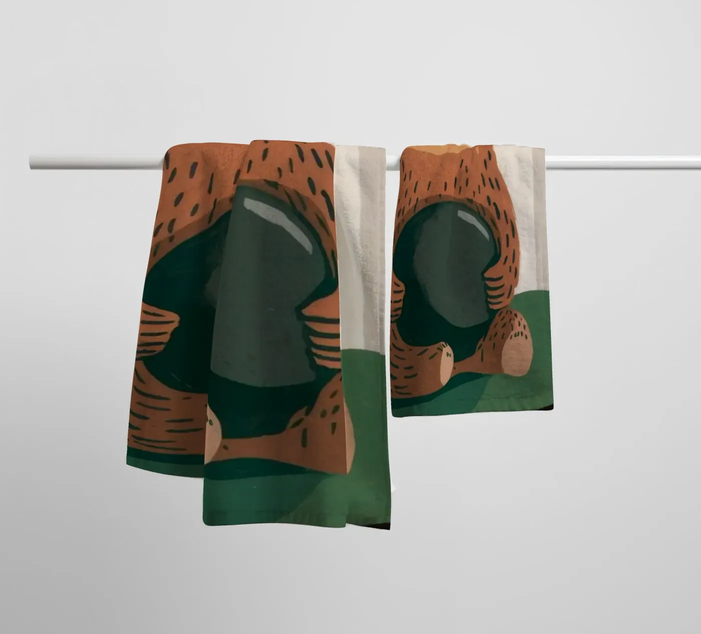Harvest Bear Delight badhanddoek van Timeless Huse