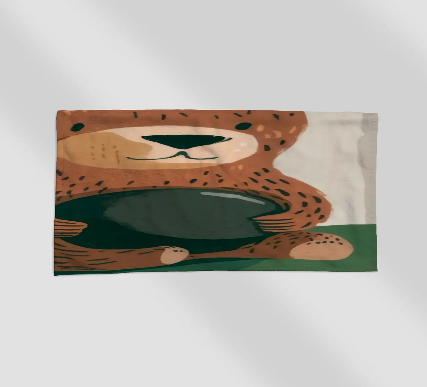 Harvest Bear Delight beach towel by Timeless Huse