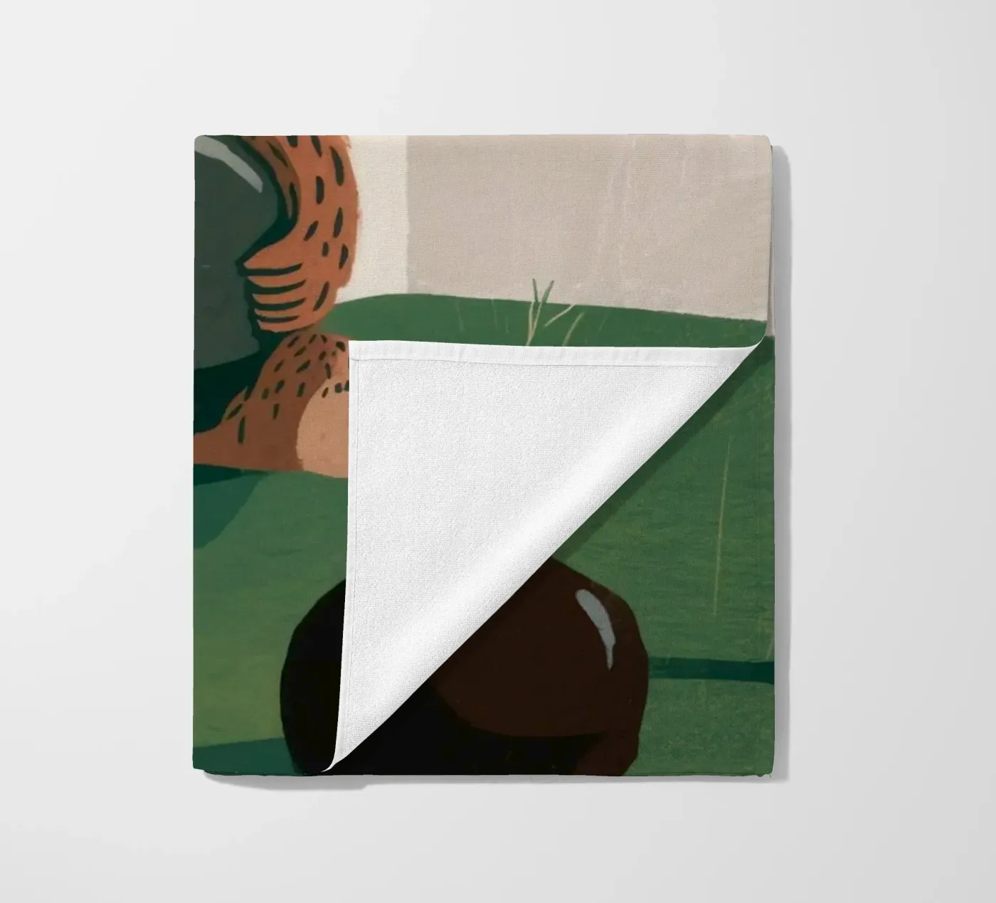 Harvest Bear Delight beach towel by Timeless Huse