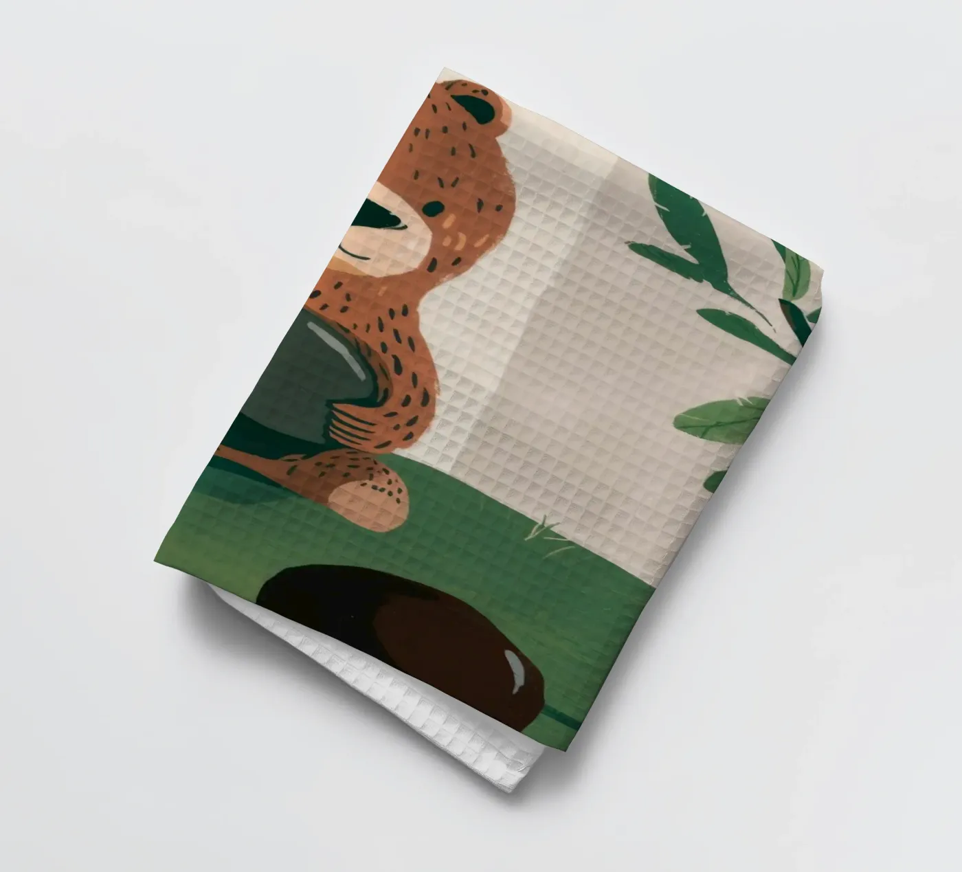 Harvest Bear Delight tea towel by Timeless Huse