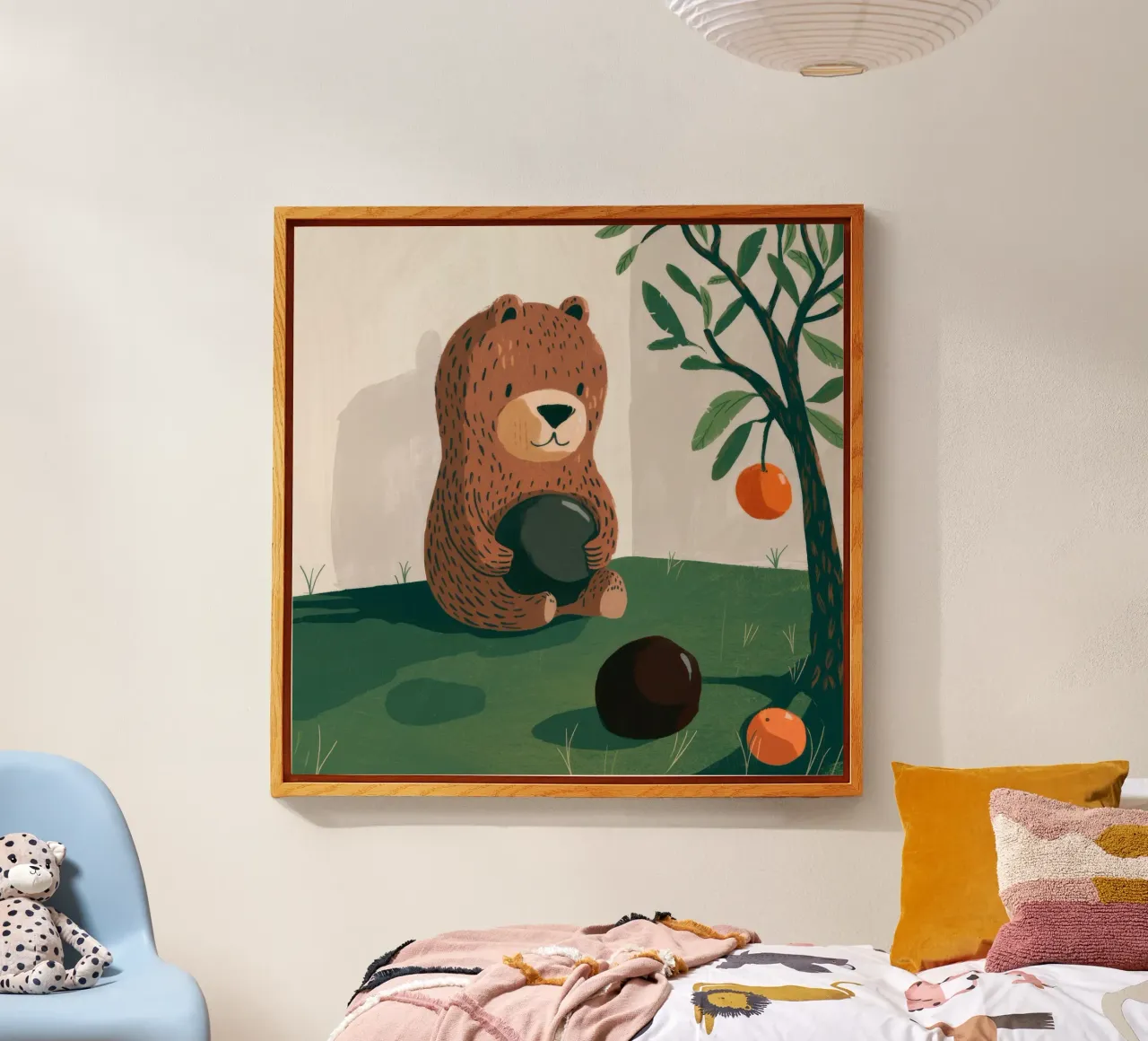 Harvest Bear Delight acryl van Timeless Huse