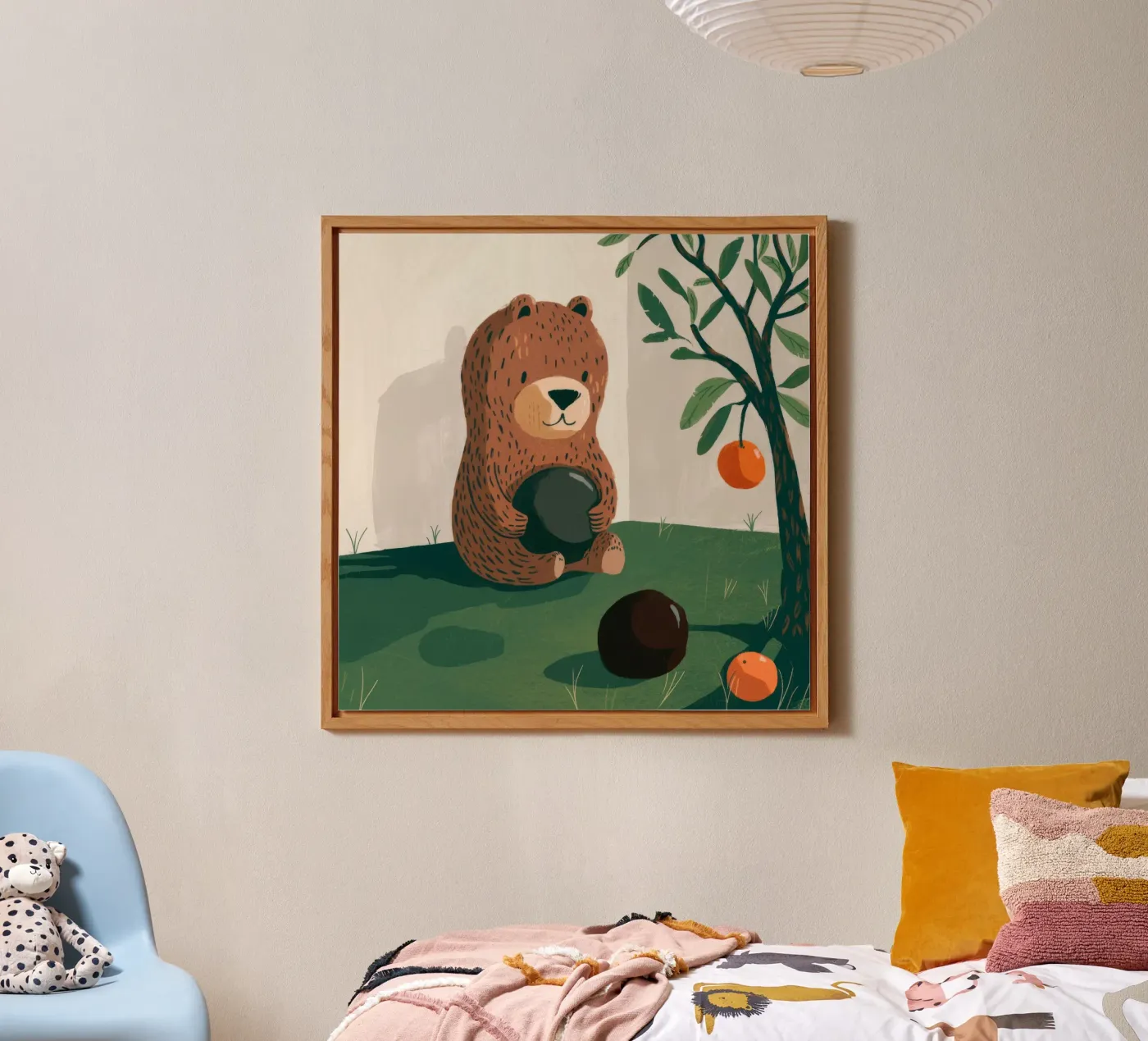 Harvest Bear Delight alluminio dibond da Timeless Huse