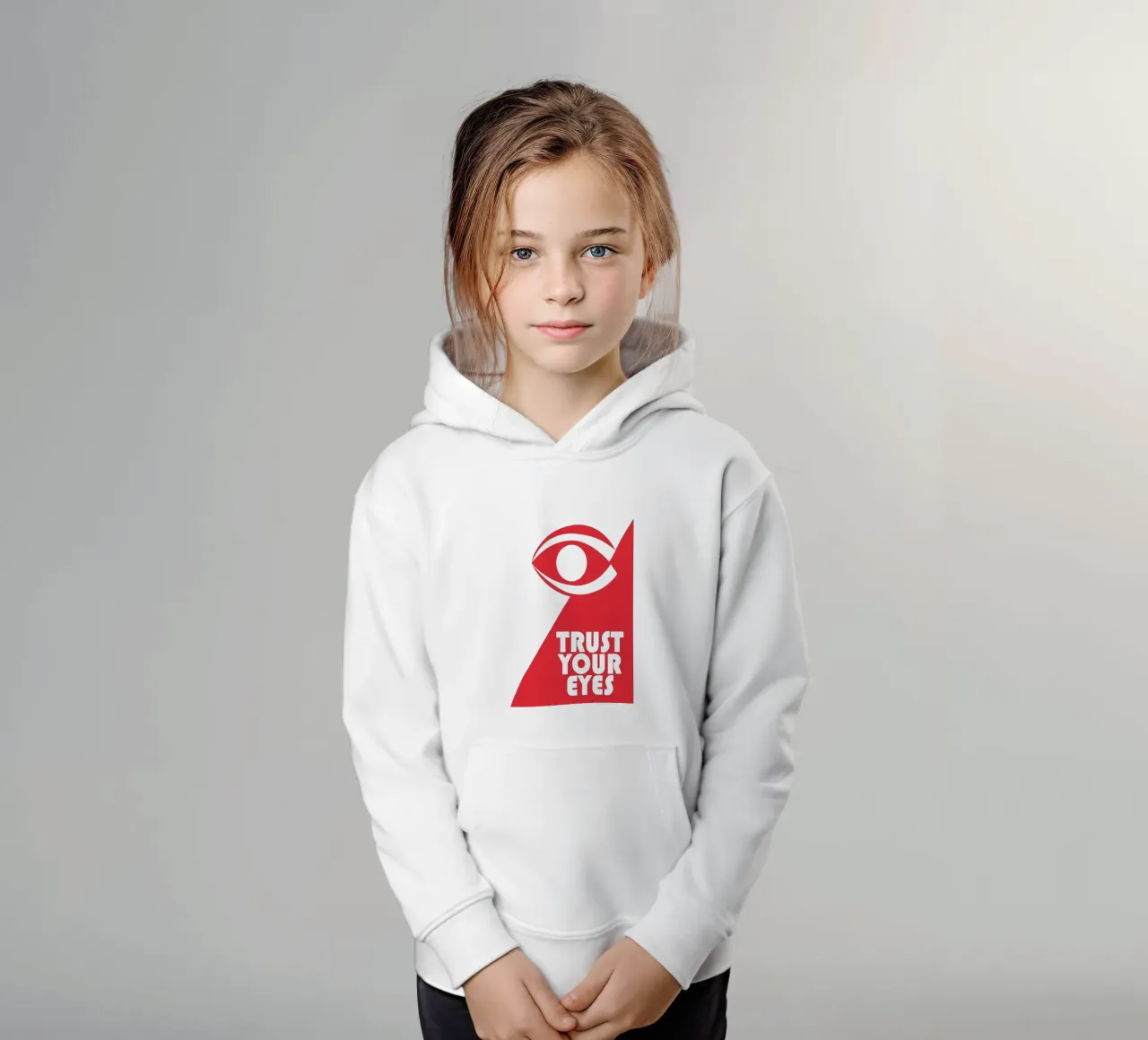 Fidati dei tuoi occhi felpa bambino con cappuccio da Autofocus