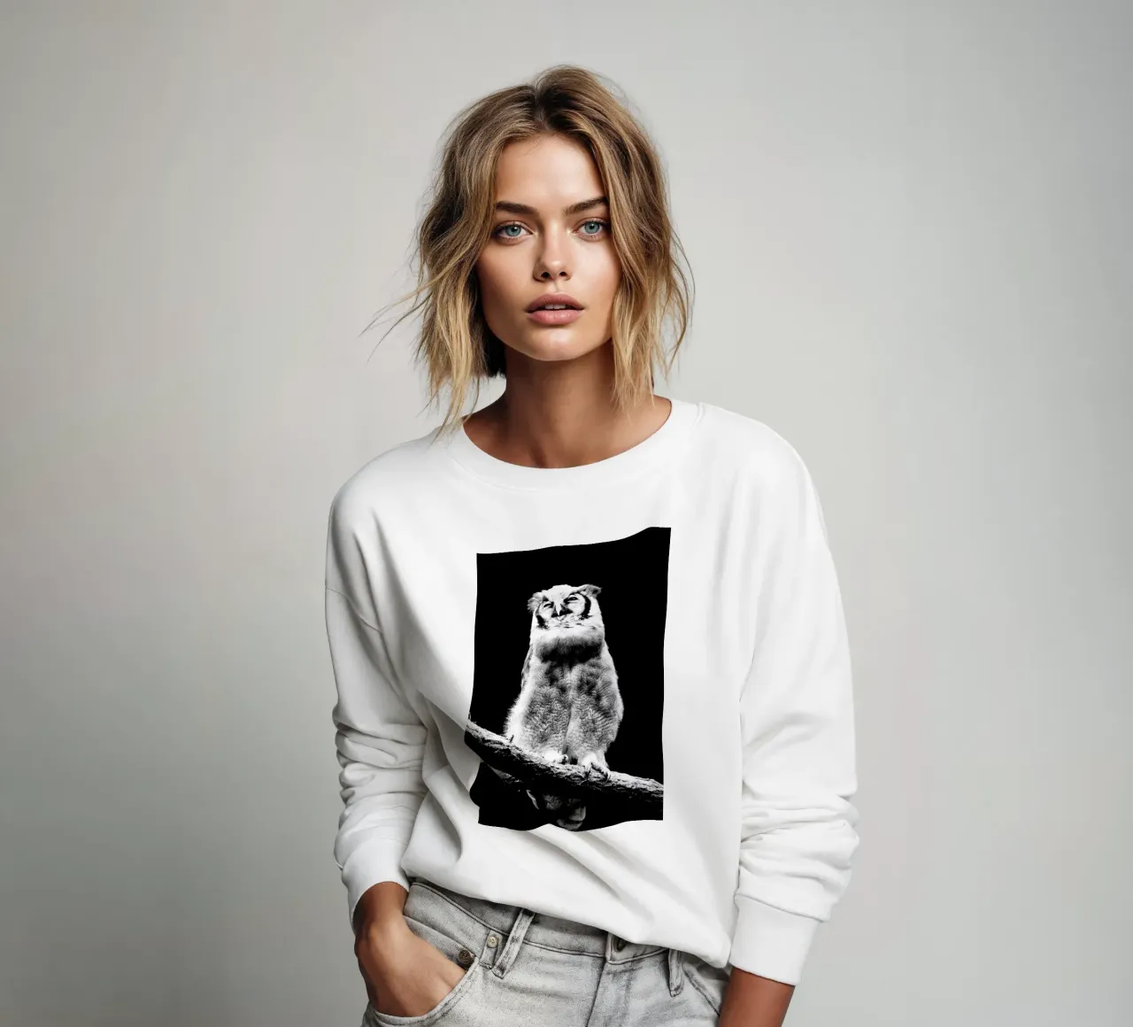 Dark Owl sweatshirt van Babett Schultze