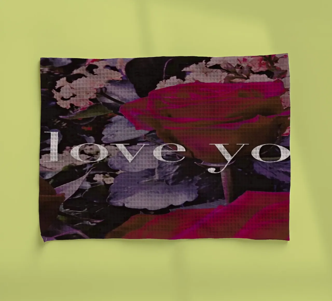 I Love You canovaccio da cucina da Leah Flores
