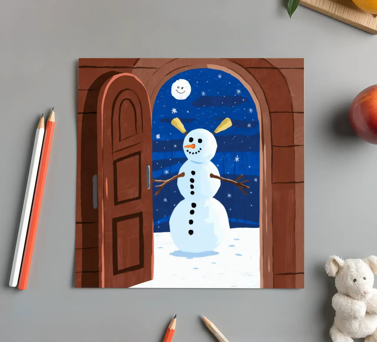 ijzig winterlandschap stickervel van Timeless Huse