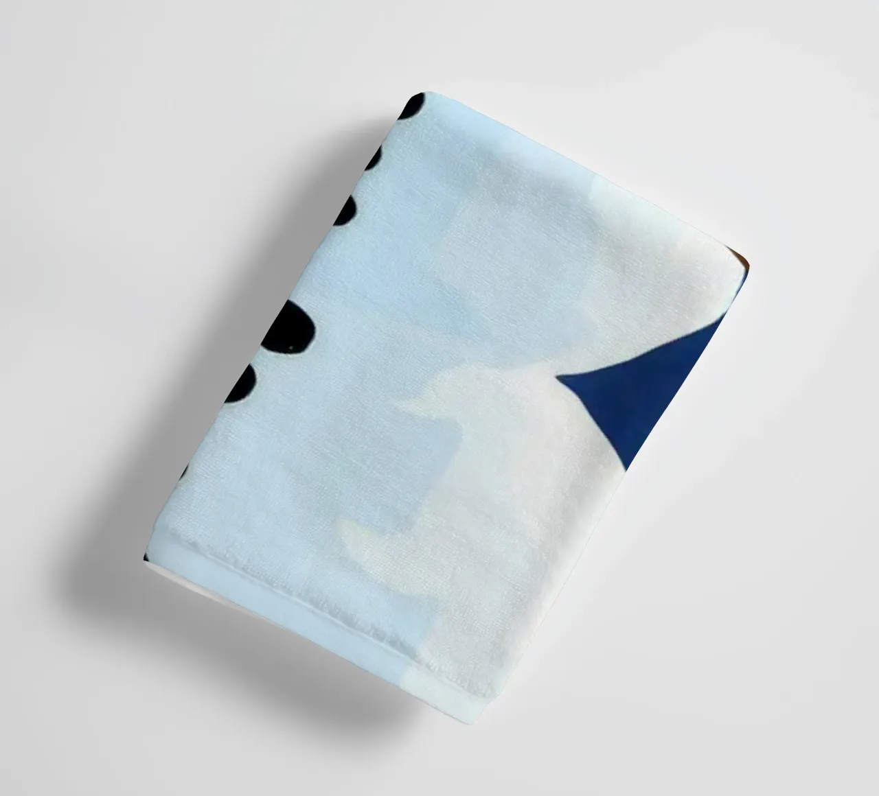 ijzig winterlandschap badhanddoek van Timeless Huse