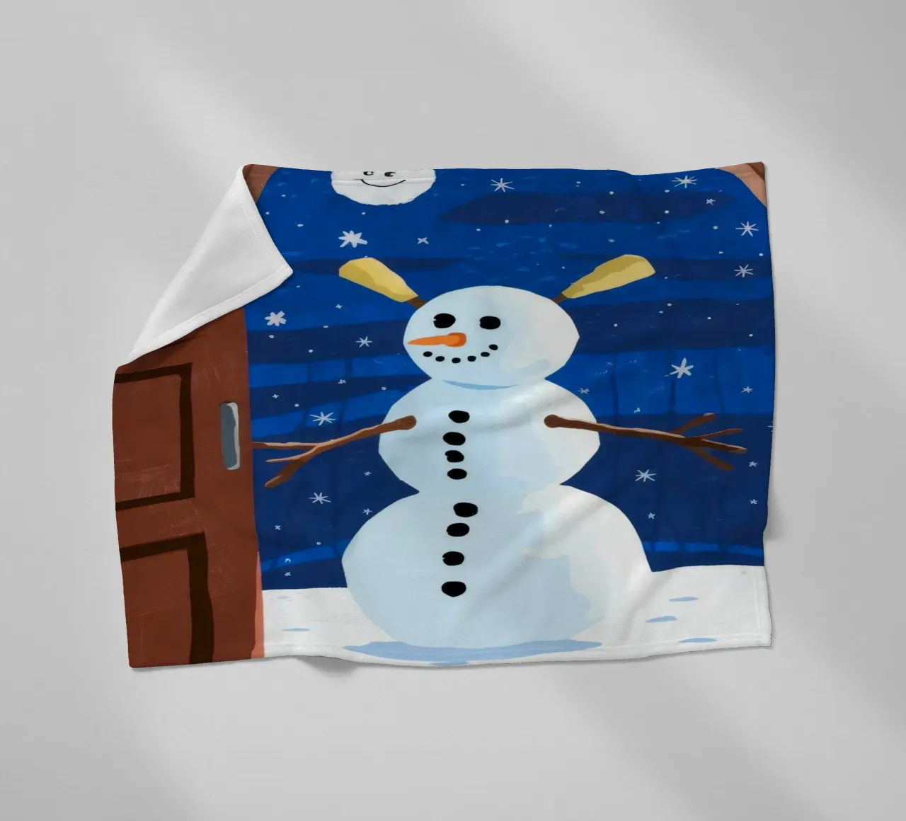 ijzig winterlandschap fleecedeken van Timeless Huse