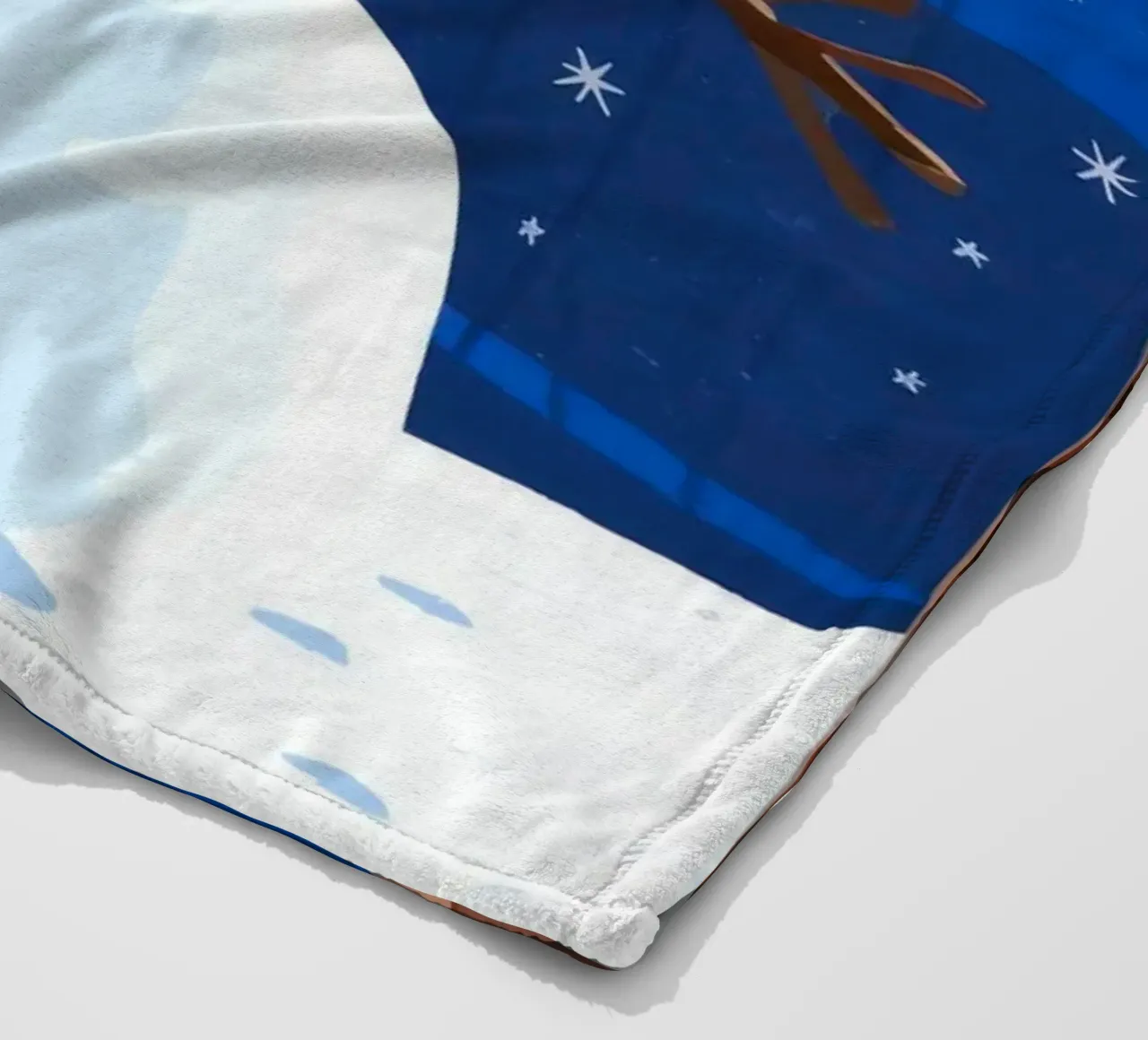 ijzig winterlandschap fleecedeken van Timeless Huse