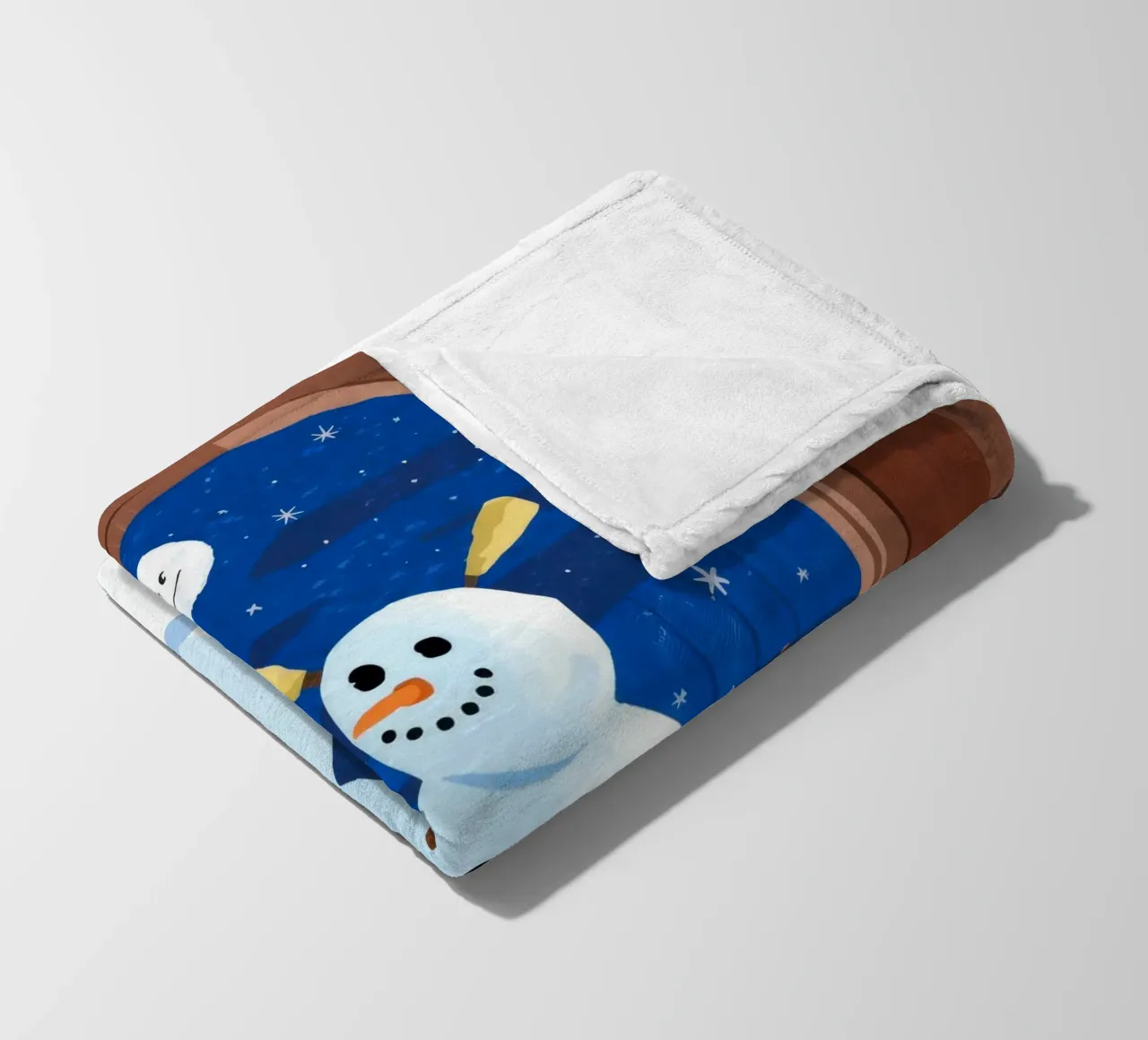 ijzig winterlandschap fleecedeken van Timeless Huse