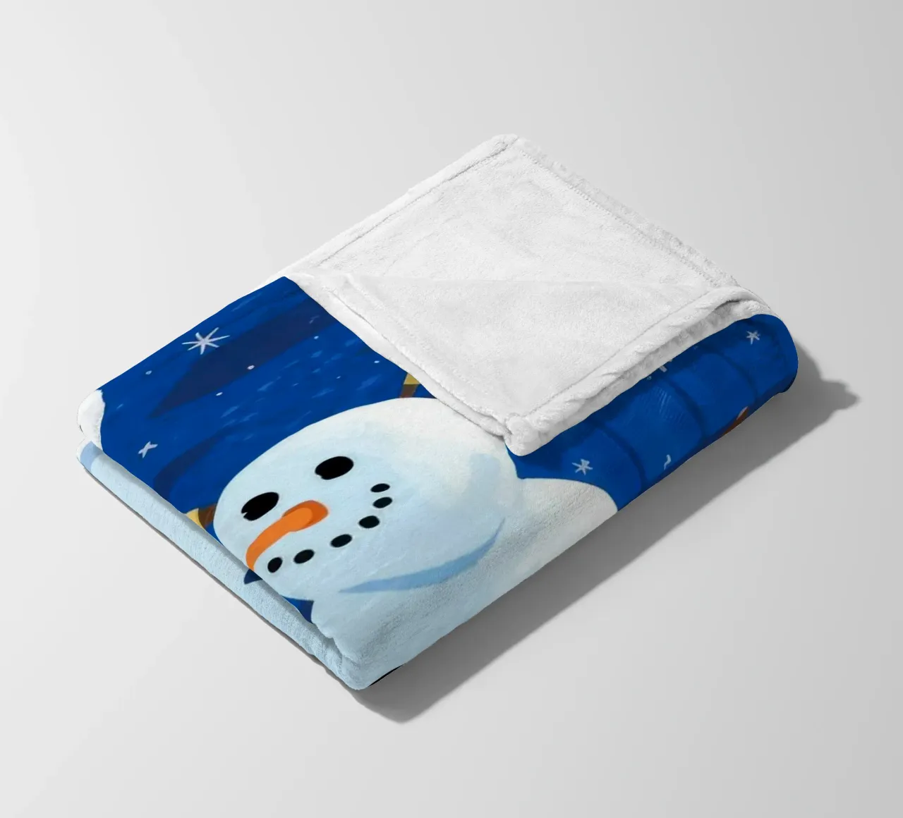 ijzig winterlandschap fleecedeken van Timeless Huse