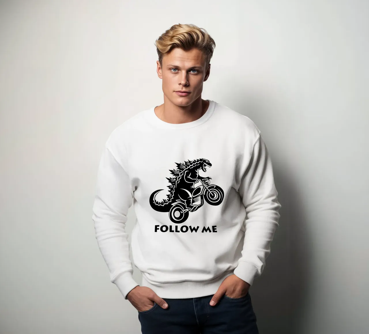 Camicia biker design Follow Me felpa da Autofocus