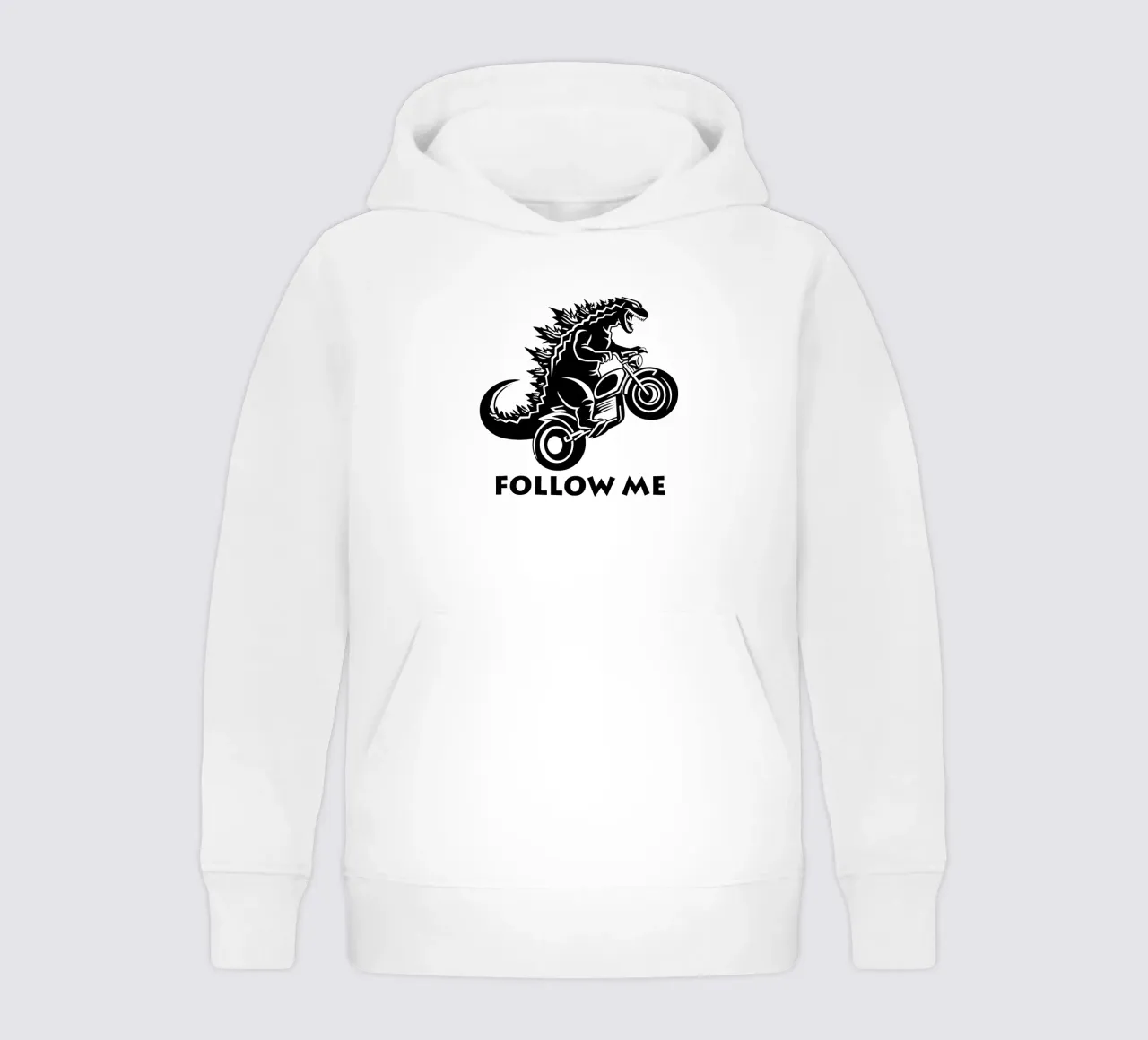 Camicia biker design Follow Me felpa bambino con cappuccio da Autofocus
