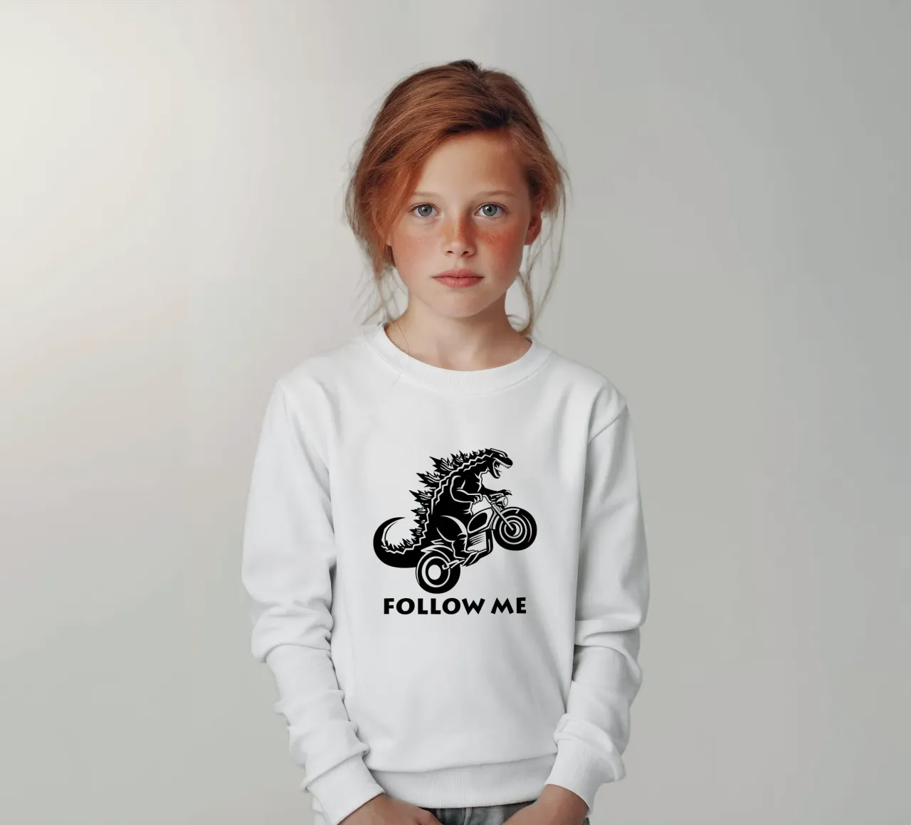 Camicia biker design Follow Me felpa bambino da Autofocus